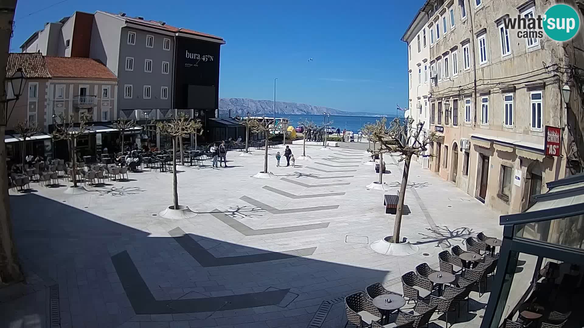 Center of Senj city – Pavlin square – Live Cam Dalmatia