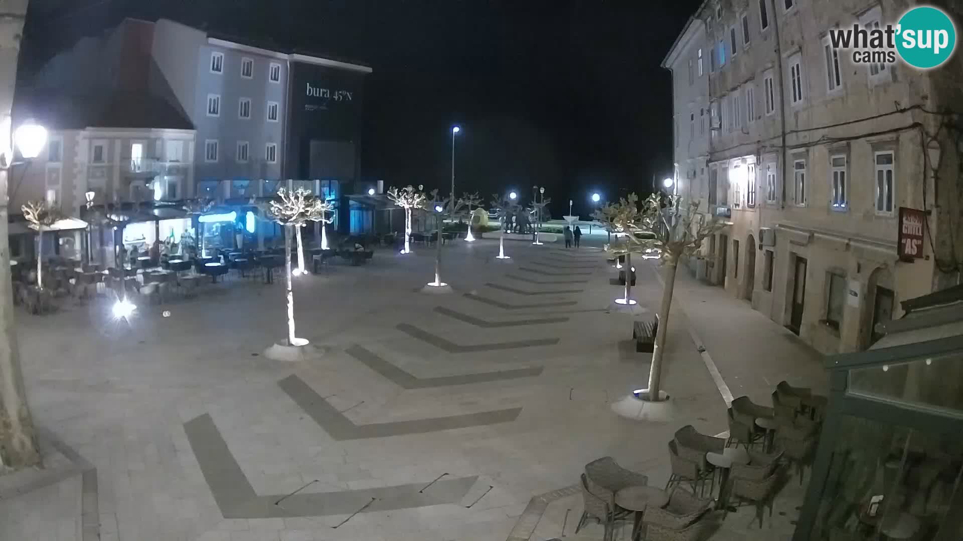 Center of Senj city – Pavlin square – Live Cam Dalmatia