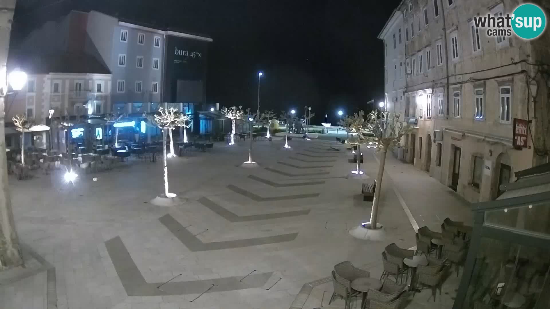 Zentrum der Stadt Senj – Pavlin platz – Live Cam Dalmatia