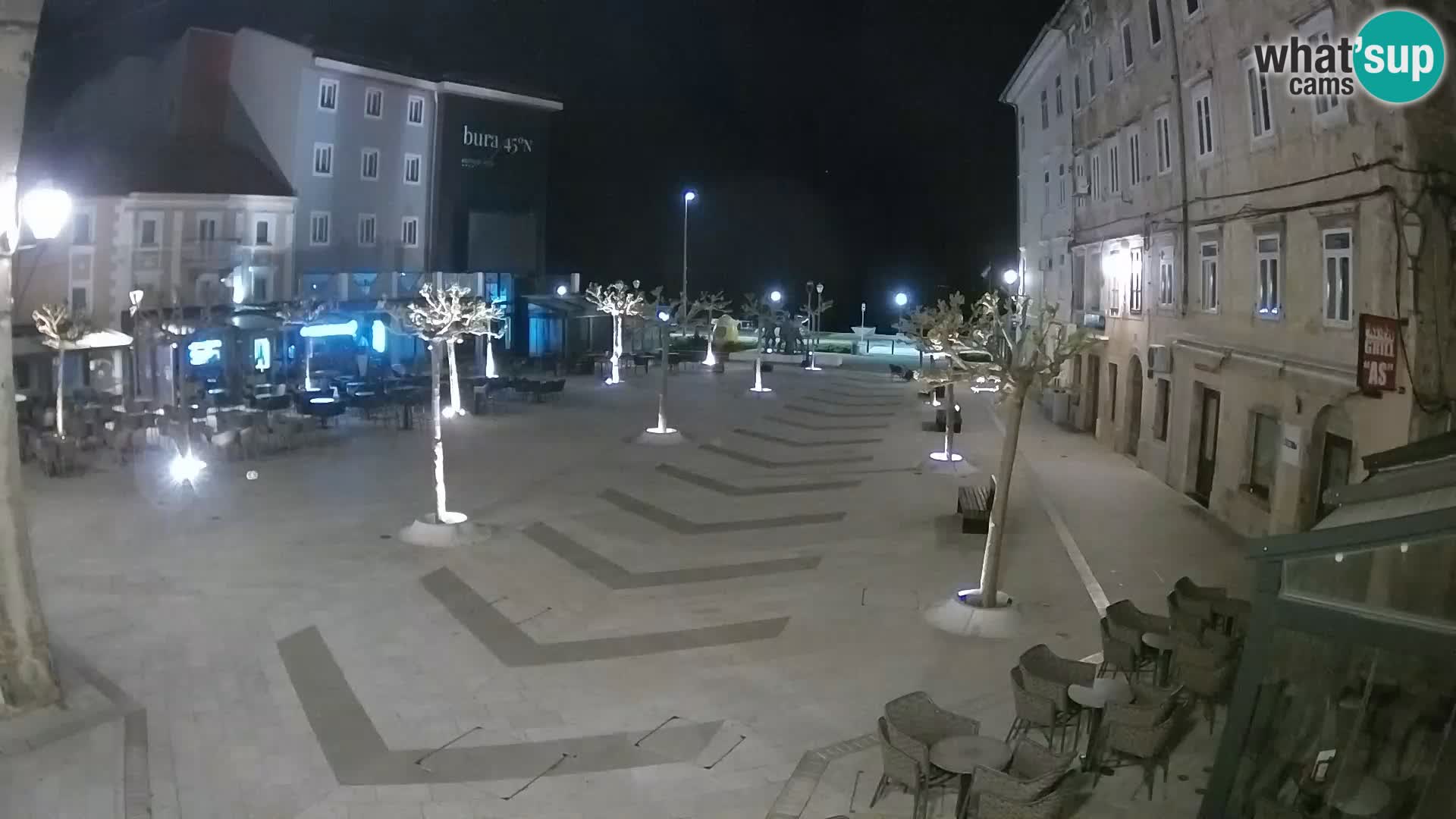 Centre de la ville de Senj – Place Pavlin – Live Cam Dalmatie