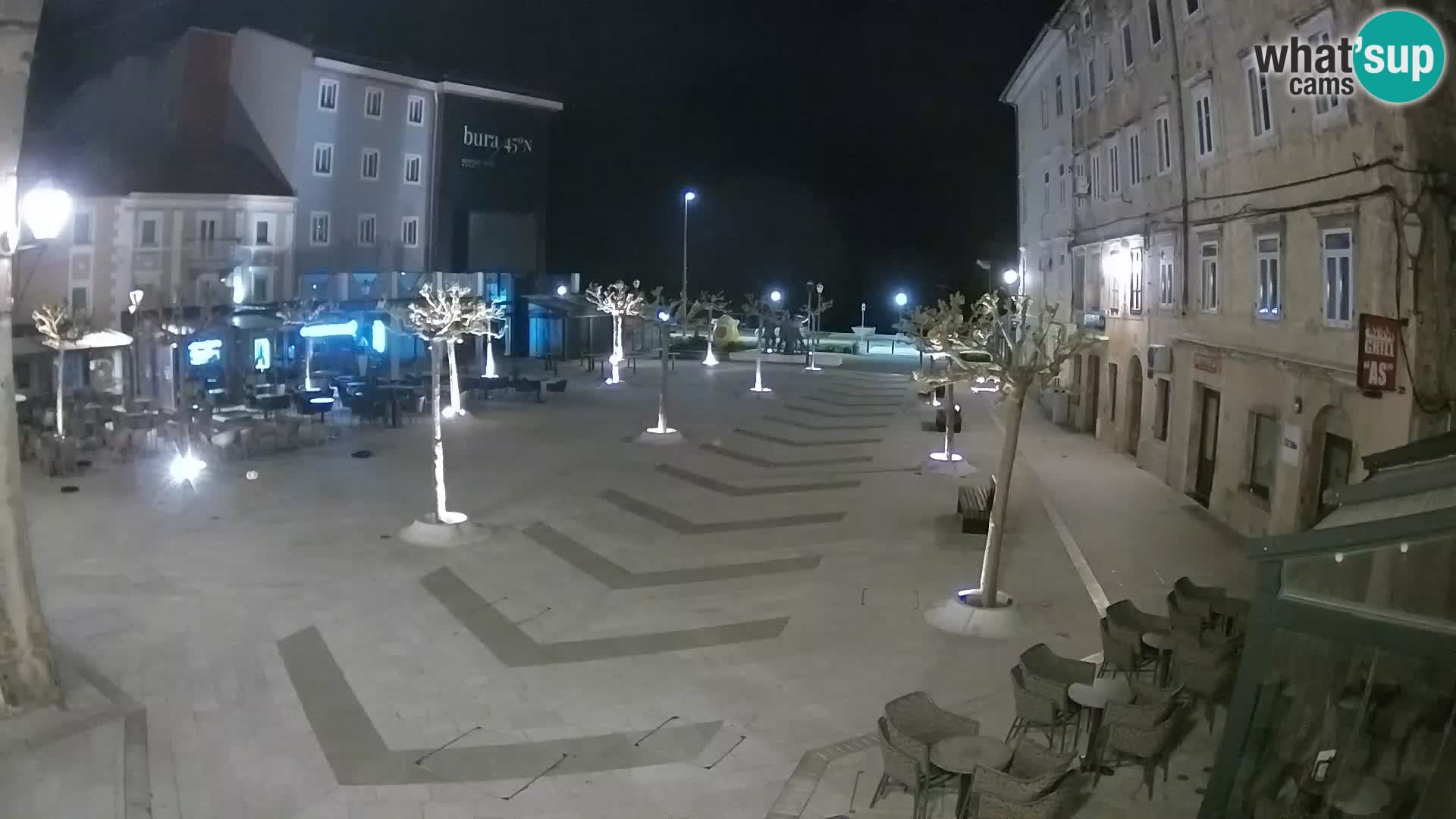 Zentrum der Stadt Senj – Pavlin platz – Live Cam Dalmatia