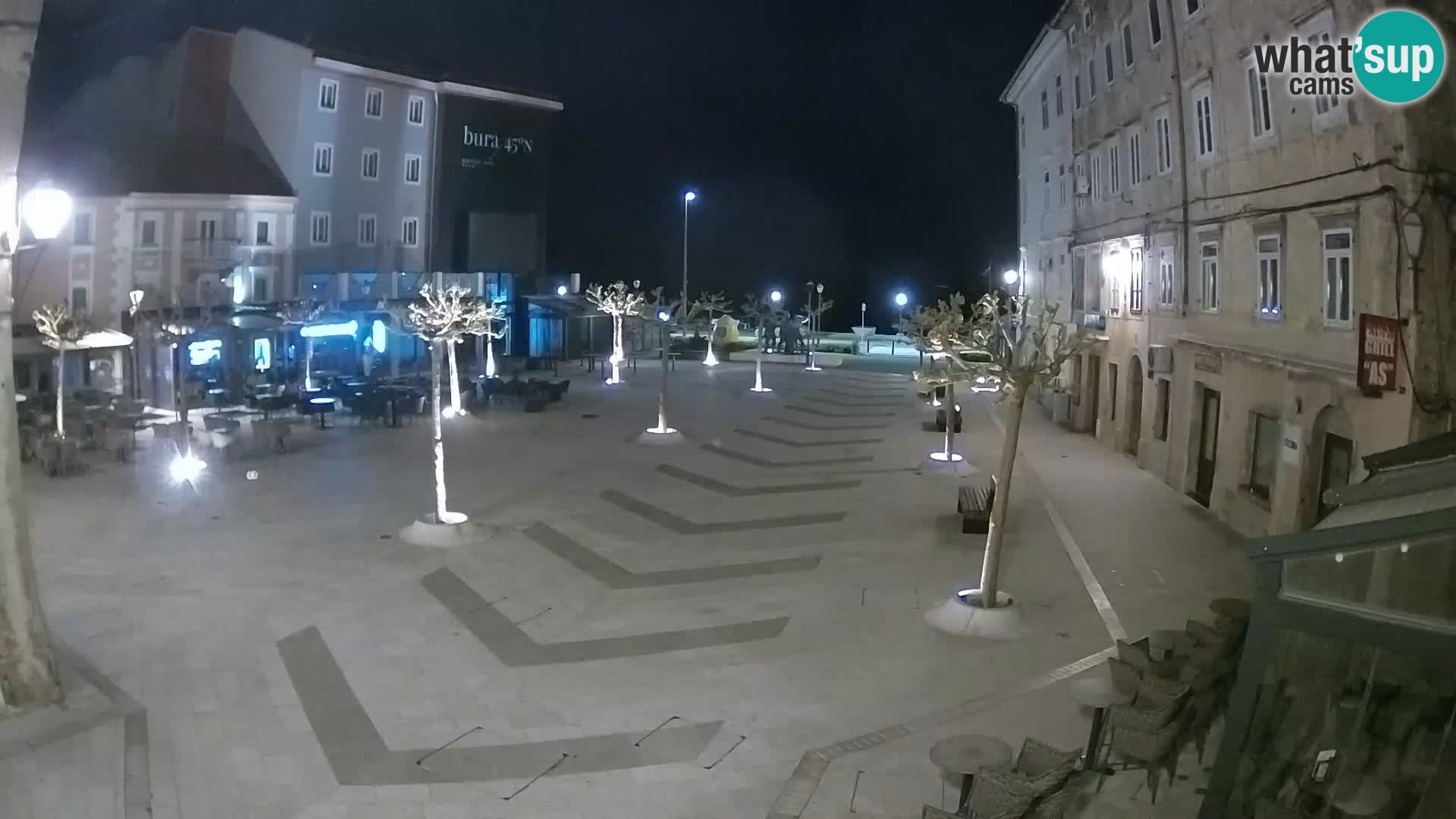 Centro della città di Senj – Piazza Pavlin – Live Cam Dalmazia