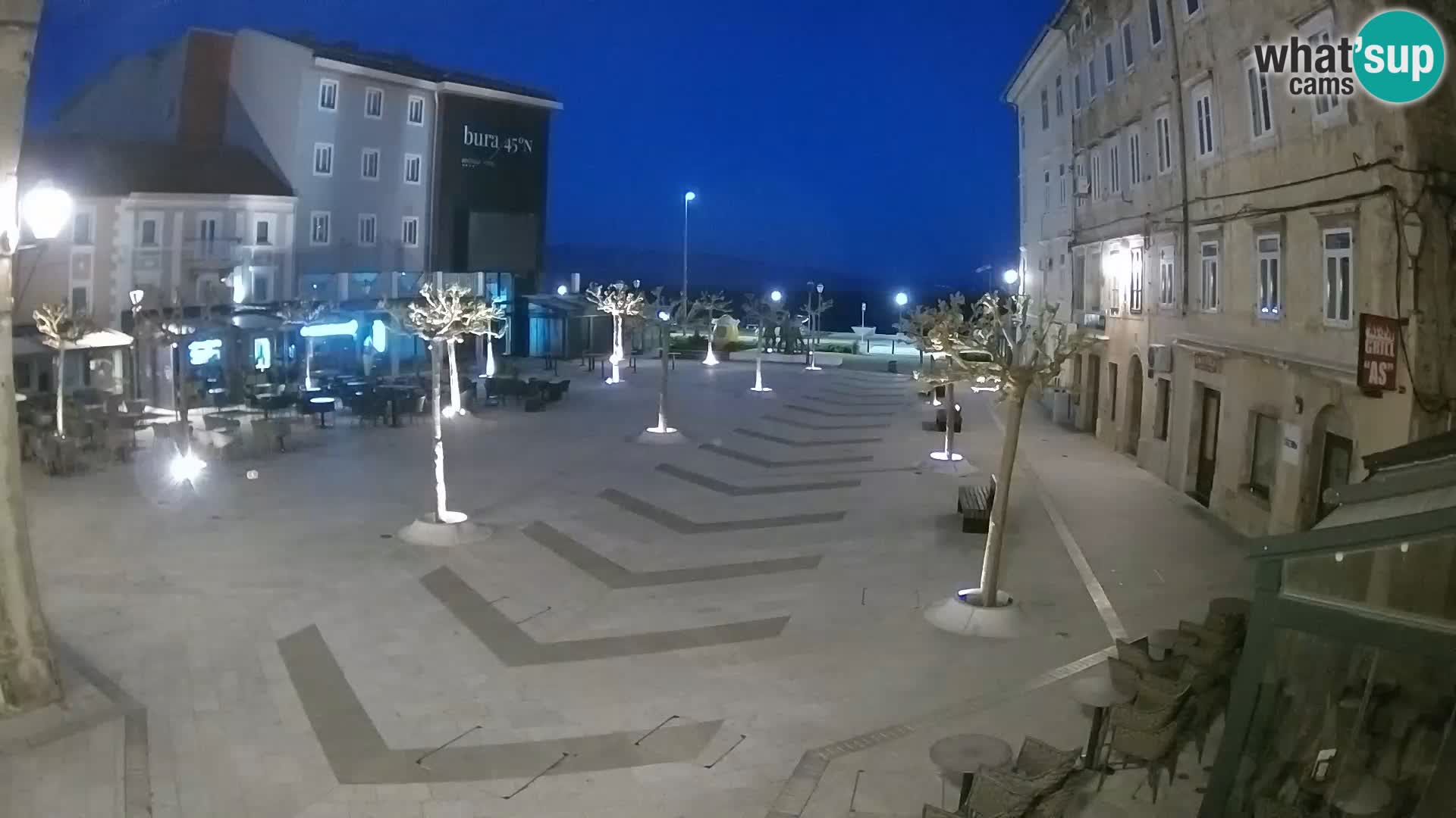 Centro della città di Senj – Piazza Pavlin – Live Cam Dalmazia