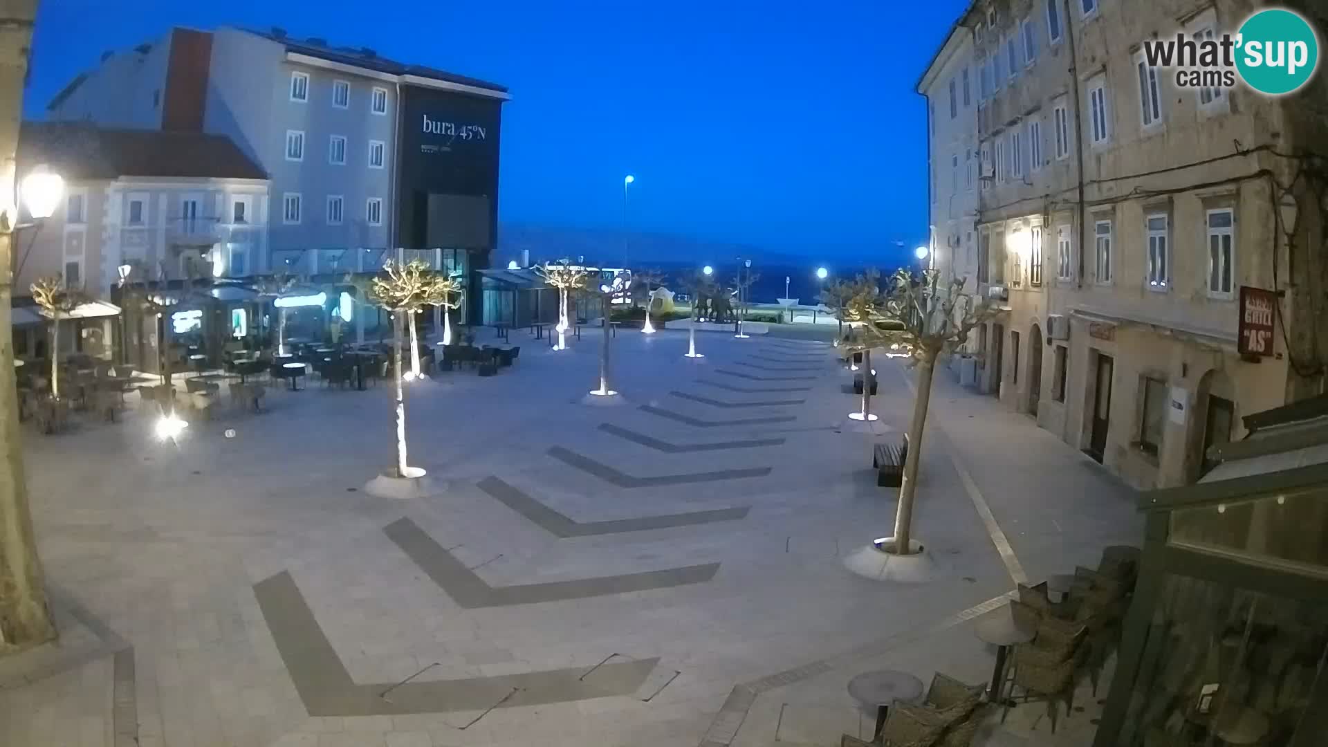 Center of Senj city – Pavlin square – Live Cam Dalmatia