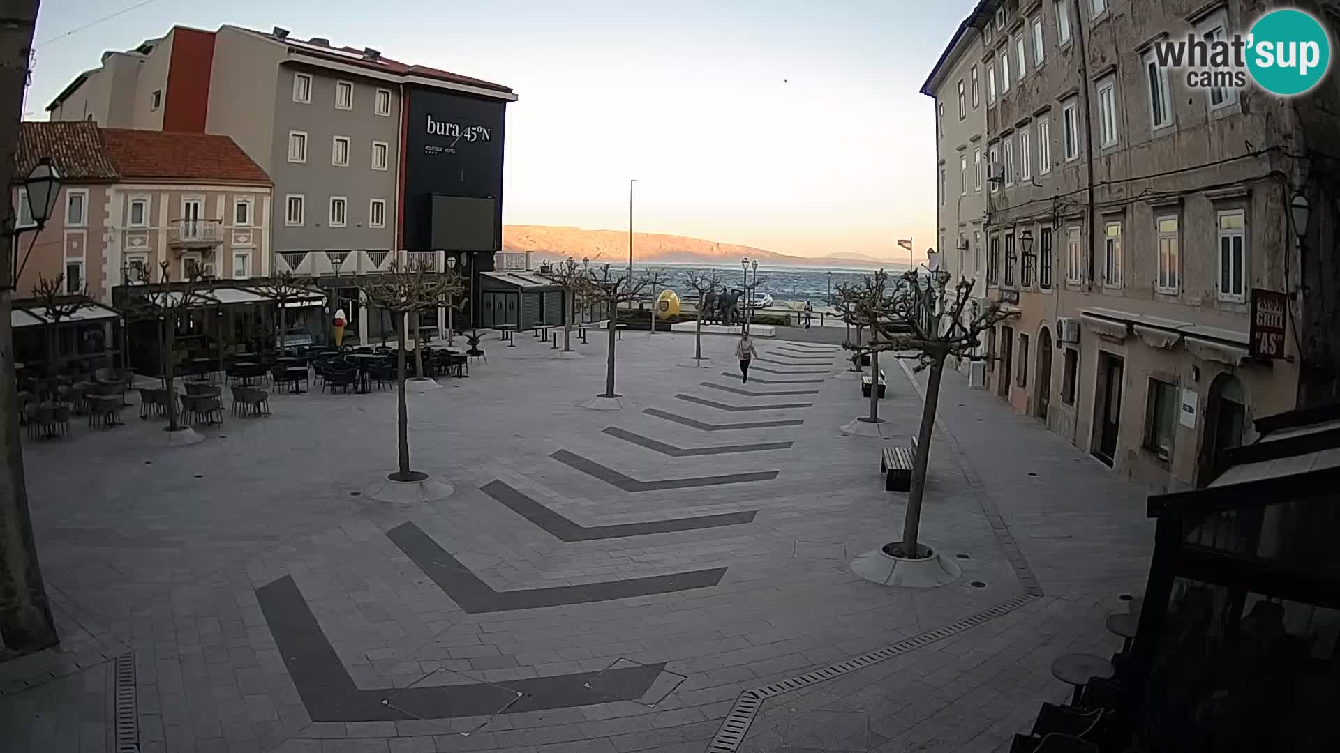 Center of Senj city – Pavlin square – Live Cam Dalmatia