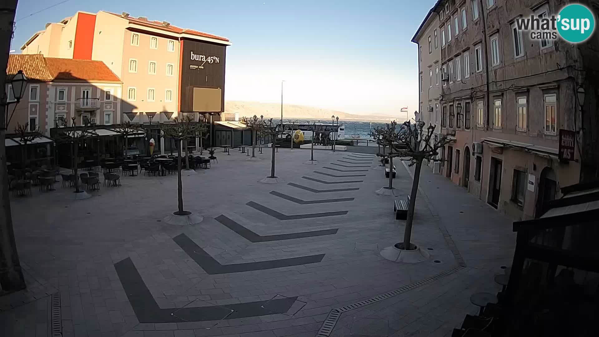 Center of Senj city – Pavlin square – Live Cam Dalmatia