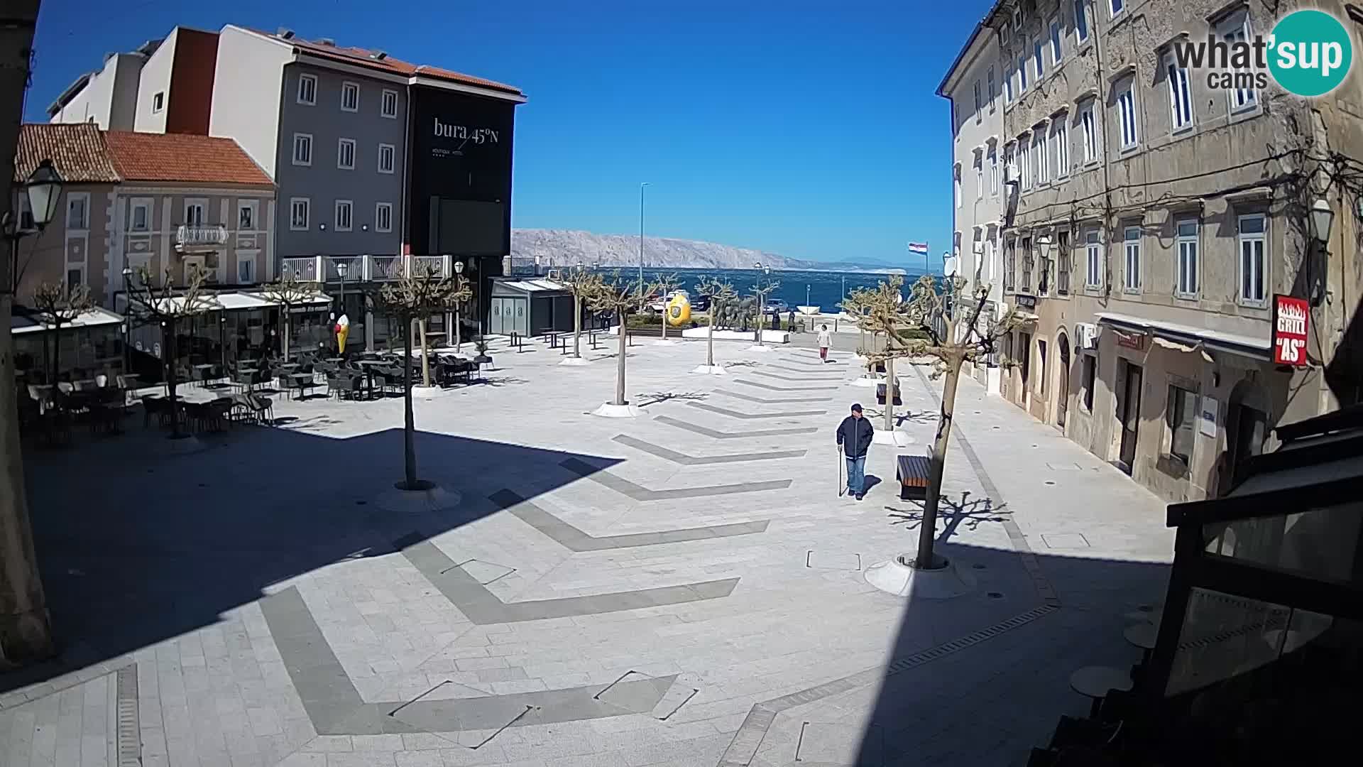 Center of Senj city – Pavlin square – Live Cam Dalmatia