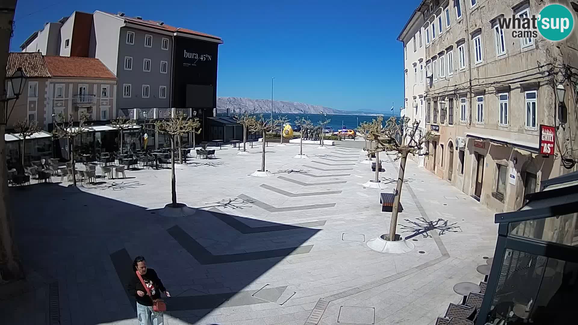 Centre de la ville de Senj – Place Pavlin – Live Cam Dalmatie