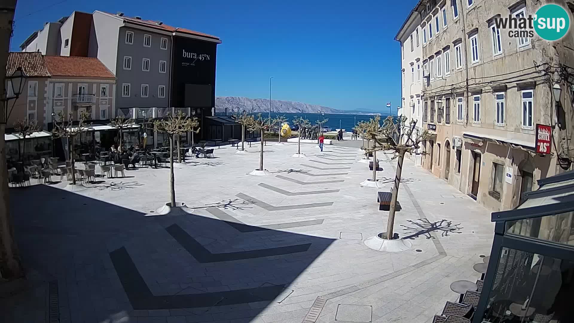 Centre de la ville de Senj – Place Pavlin – Live Cam Dalmatie