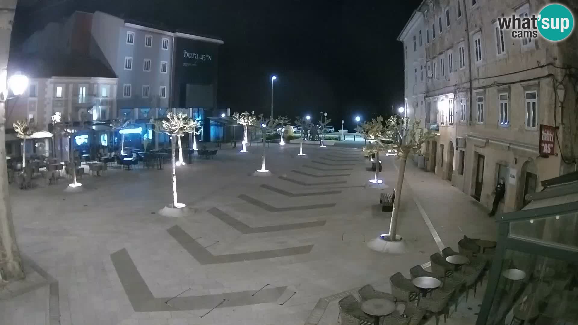Centro della città di Senj – Piazza Pavlin – Live Cam Dalmazia