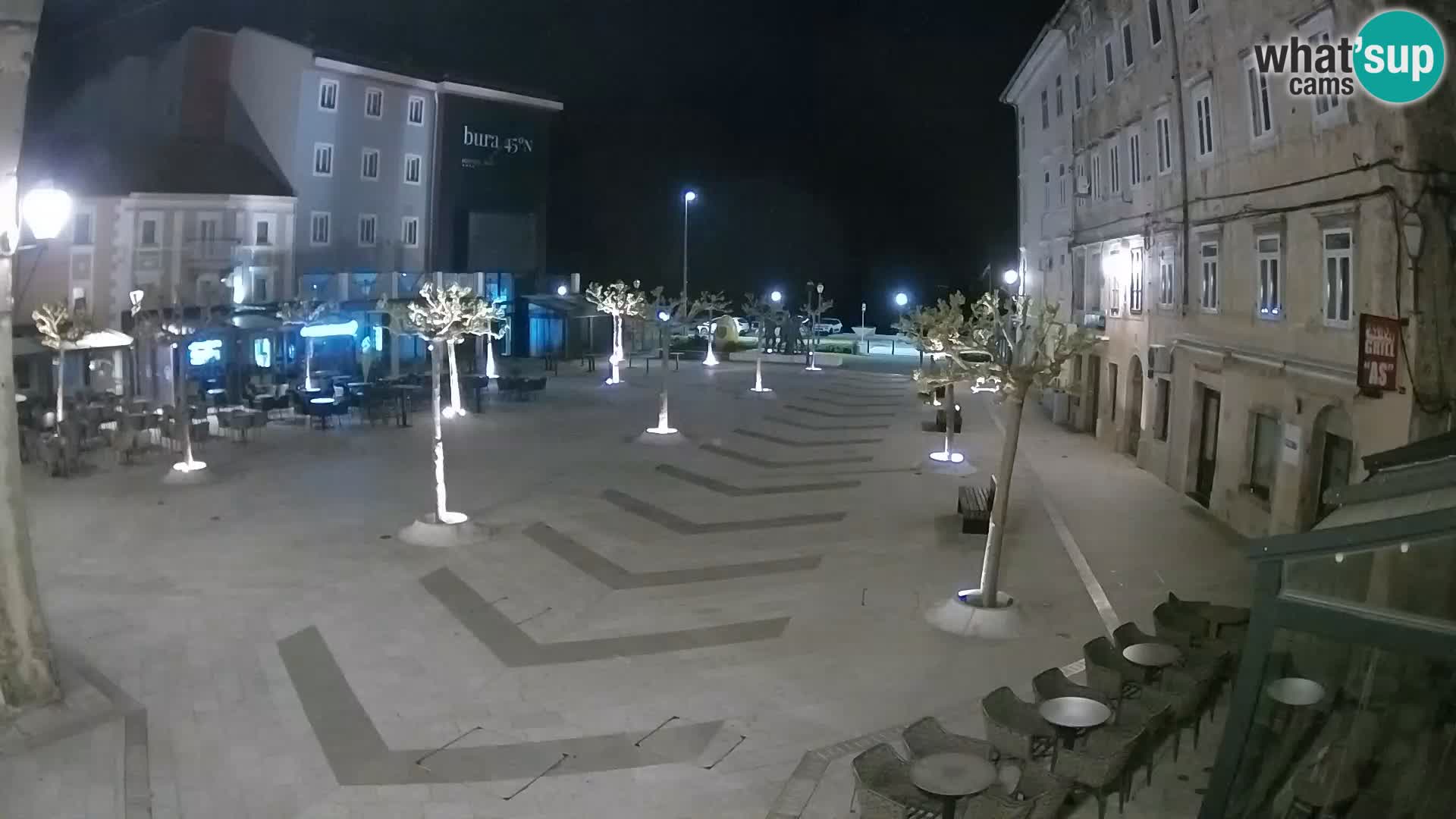 Centro della città di Senj – Piazza Pavlin – Live Cam Dalmazia