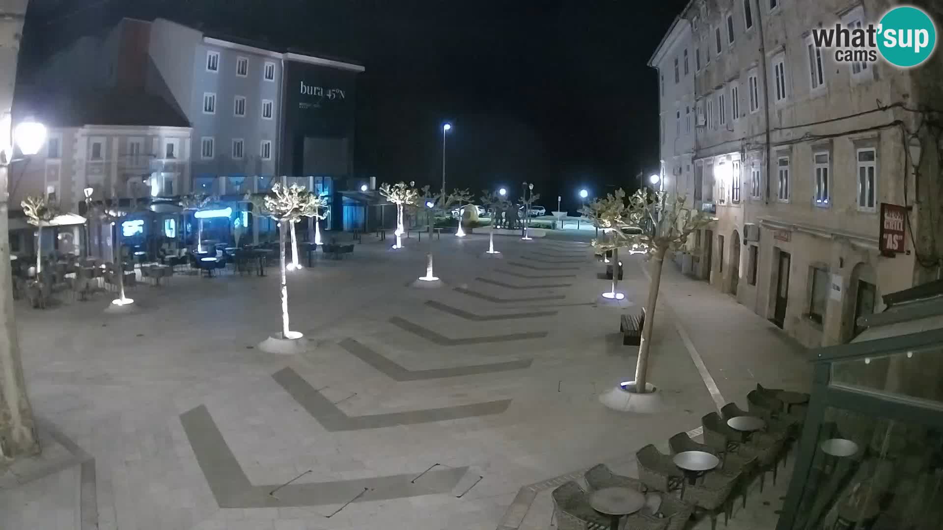 Center of Senj city – Pavlin square – Live Cam Dalmatia