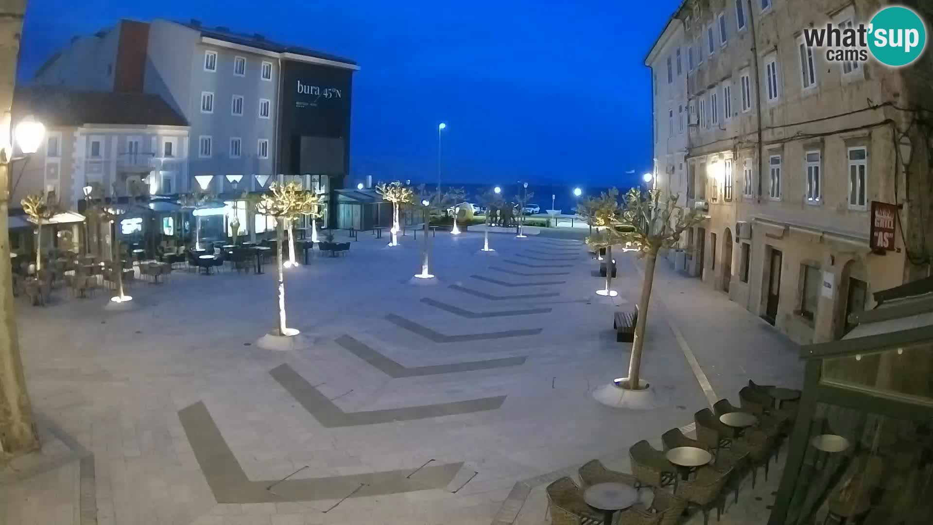 Centro della città di Senj – Piazza Pavlin – Live Cam Dalmazia