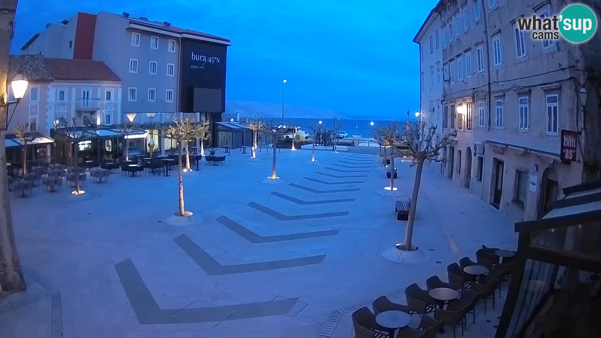 Center of Senj city – Pavlin square – Live Cam Dalmatia