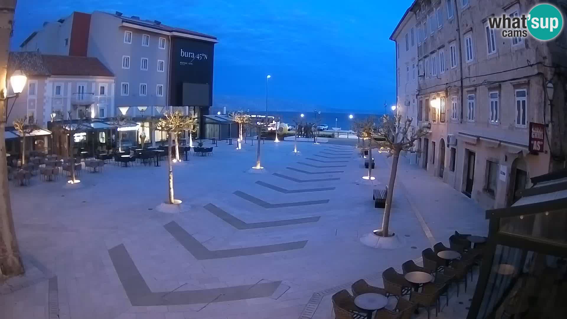 Centro della città di Senj – Piazza Pavlin – Live Cam Dalmazia