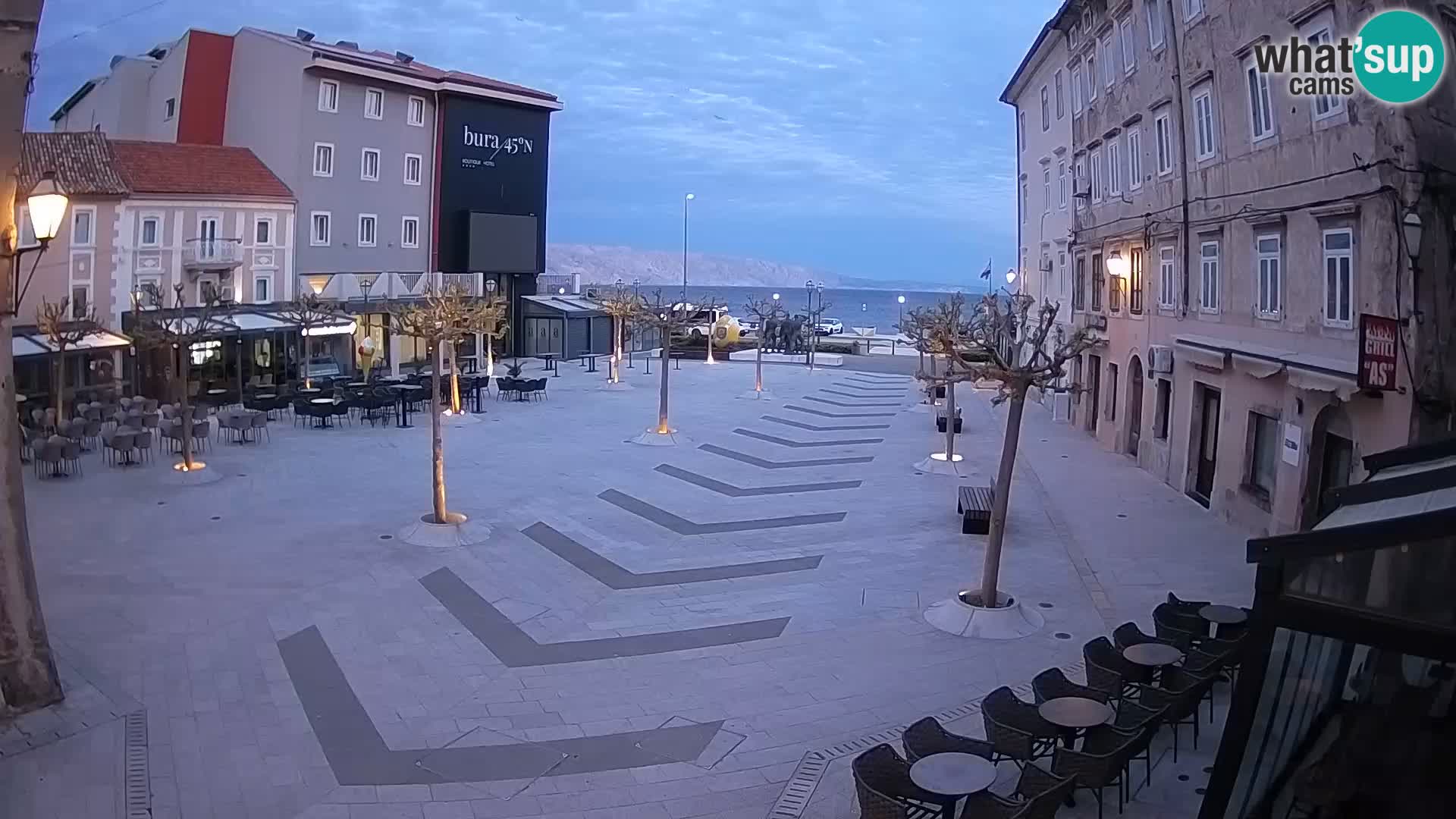 Centre de la ville de Senj – Place Pavlin – Live Cam Dalmatie