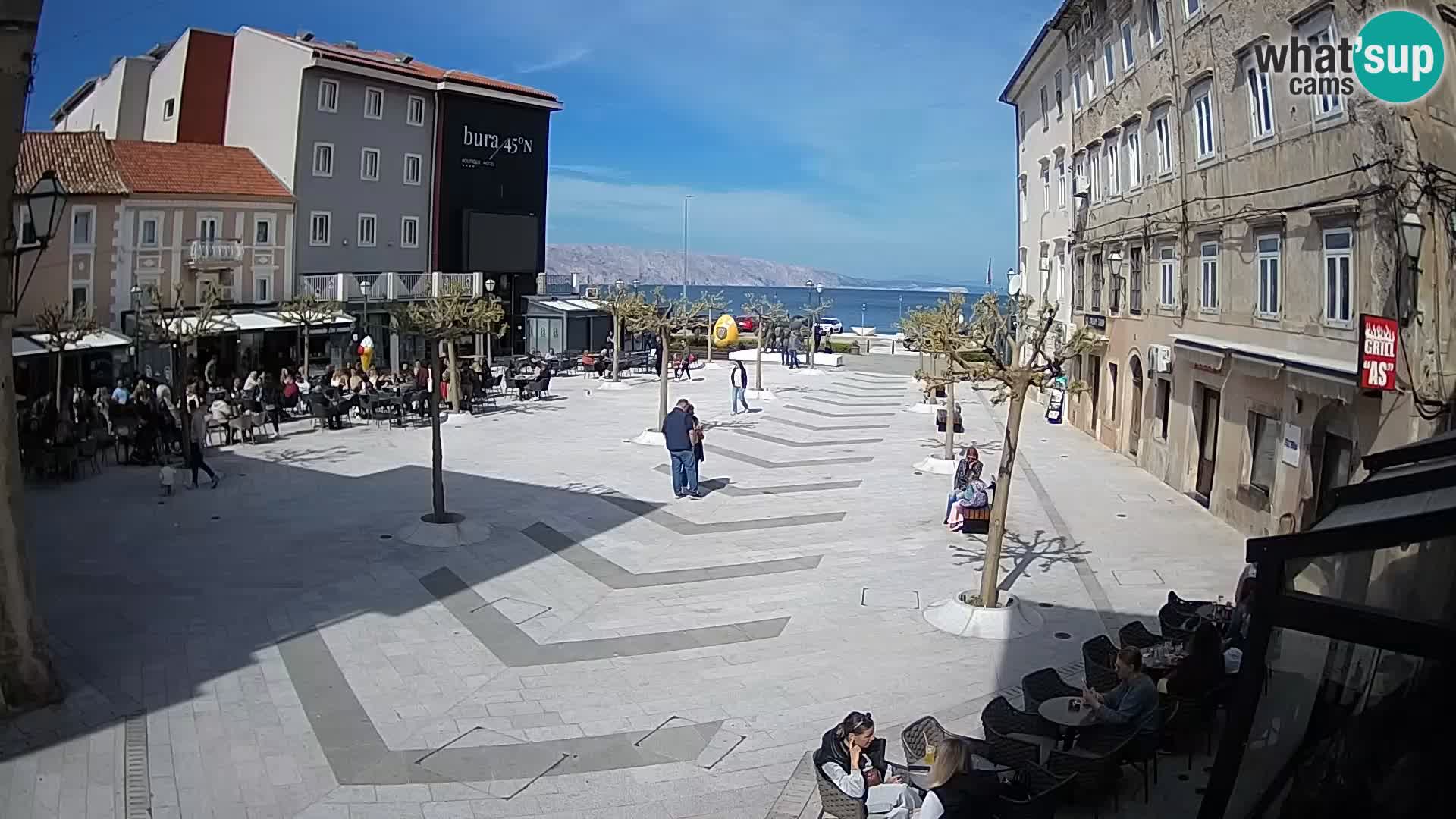 Zentrum der Stadt Senj – Pavlin platz – Live Cam Dalmatia