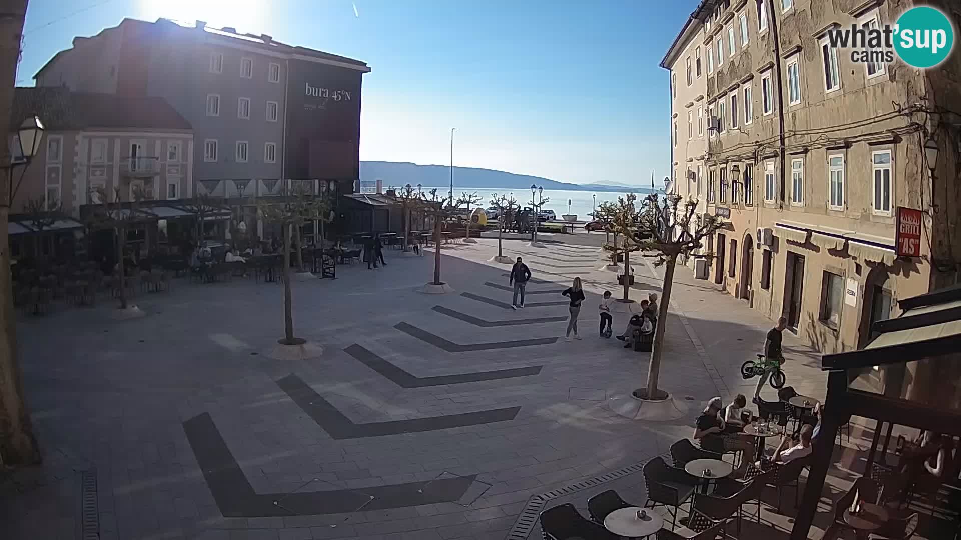 Centre de la ville de Senj – Place Pavlin – Live Cam Dalmatie