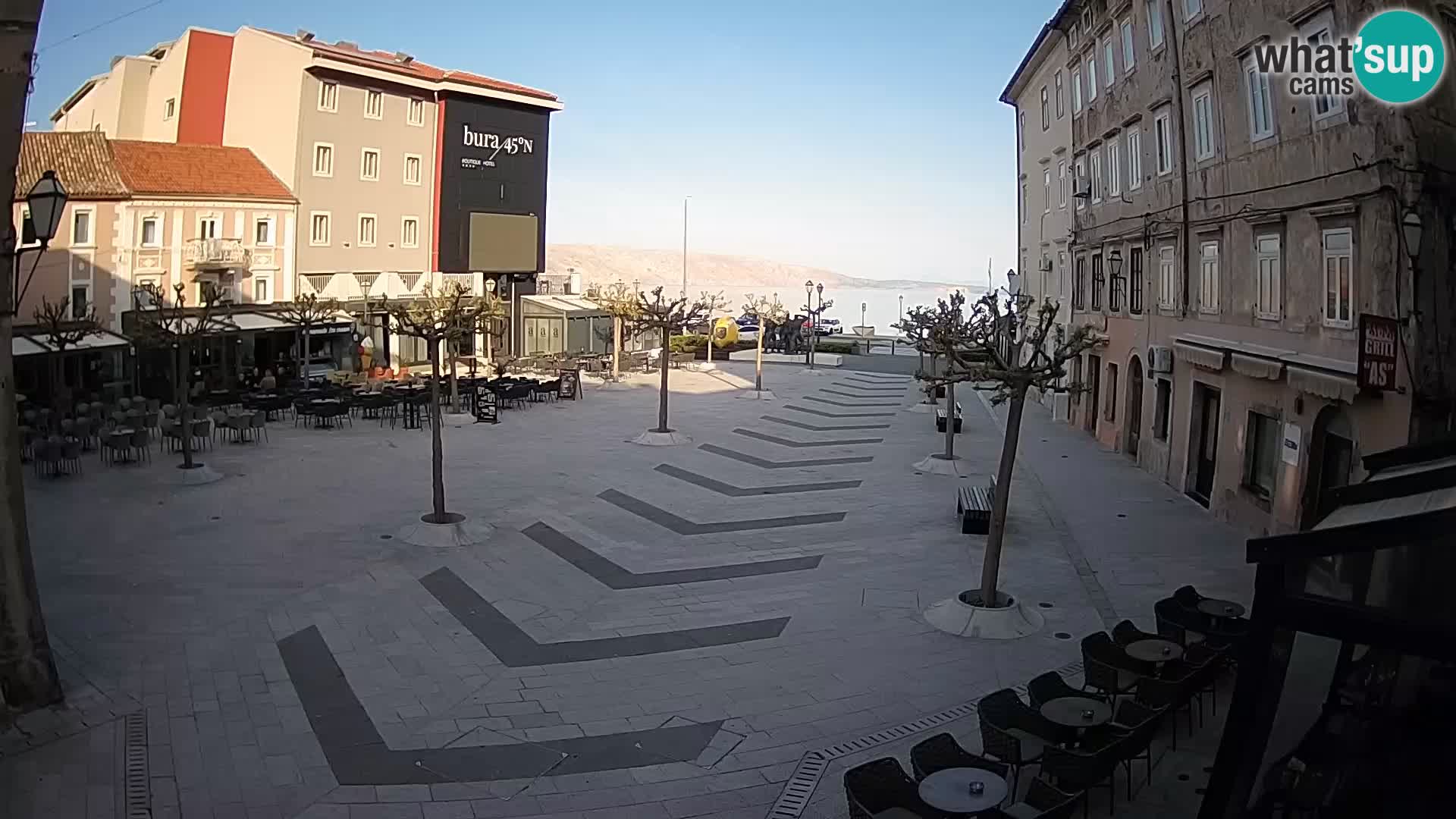 Center of Senj city – Pavlin square – Live Cam Dalmatia