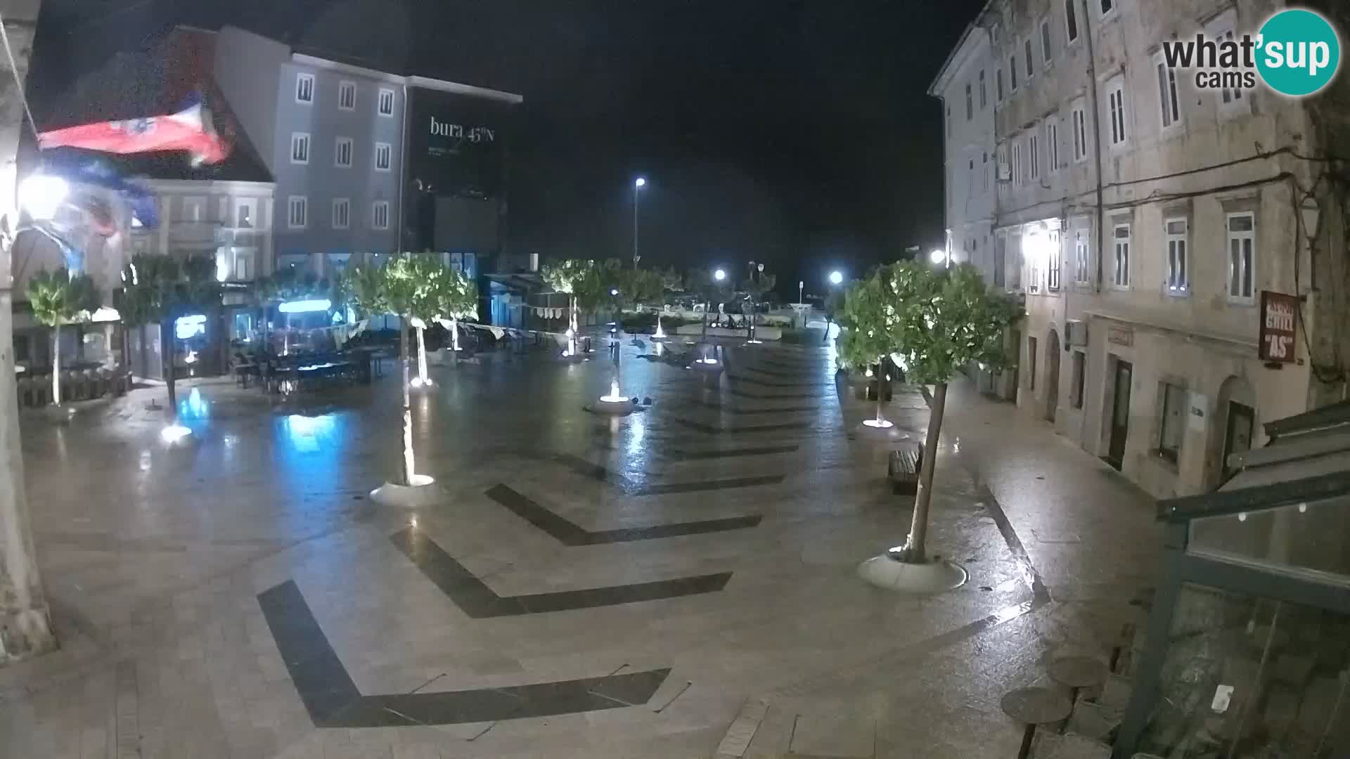 Centre de la ville de Senj – Place Pavlin – Live Cam Dalmatie
