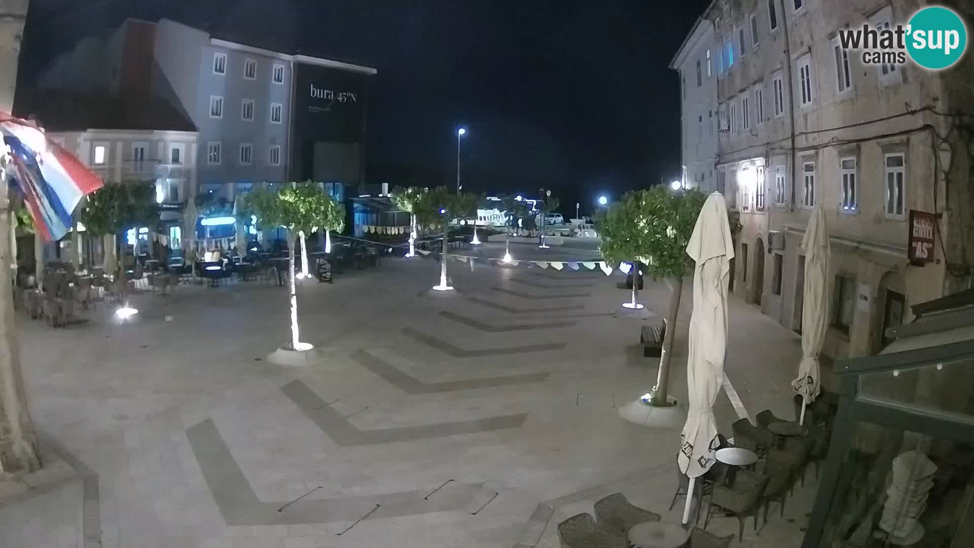 Centre de la ville de Senj – Place Pavlin – Live Cam Dalmatie