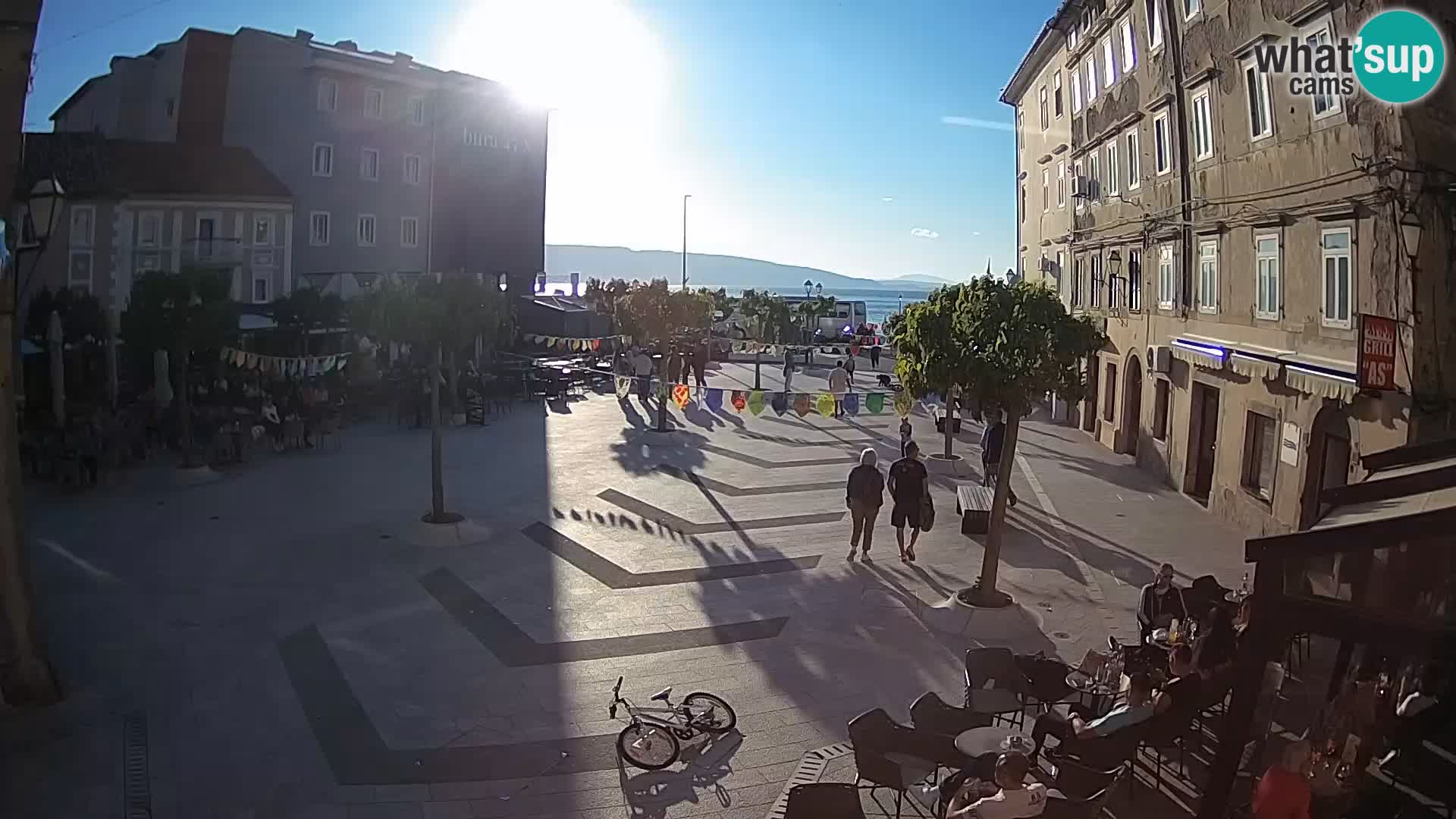 Center mesta Senj – Pavlinski trg – spletne kamere Dalmacija