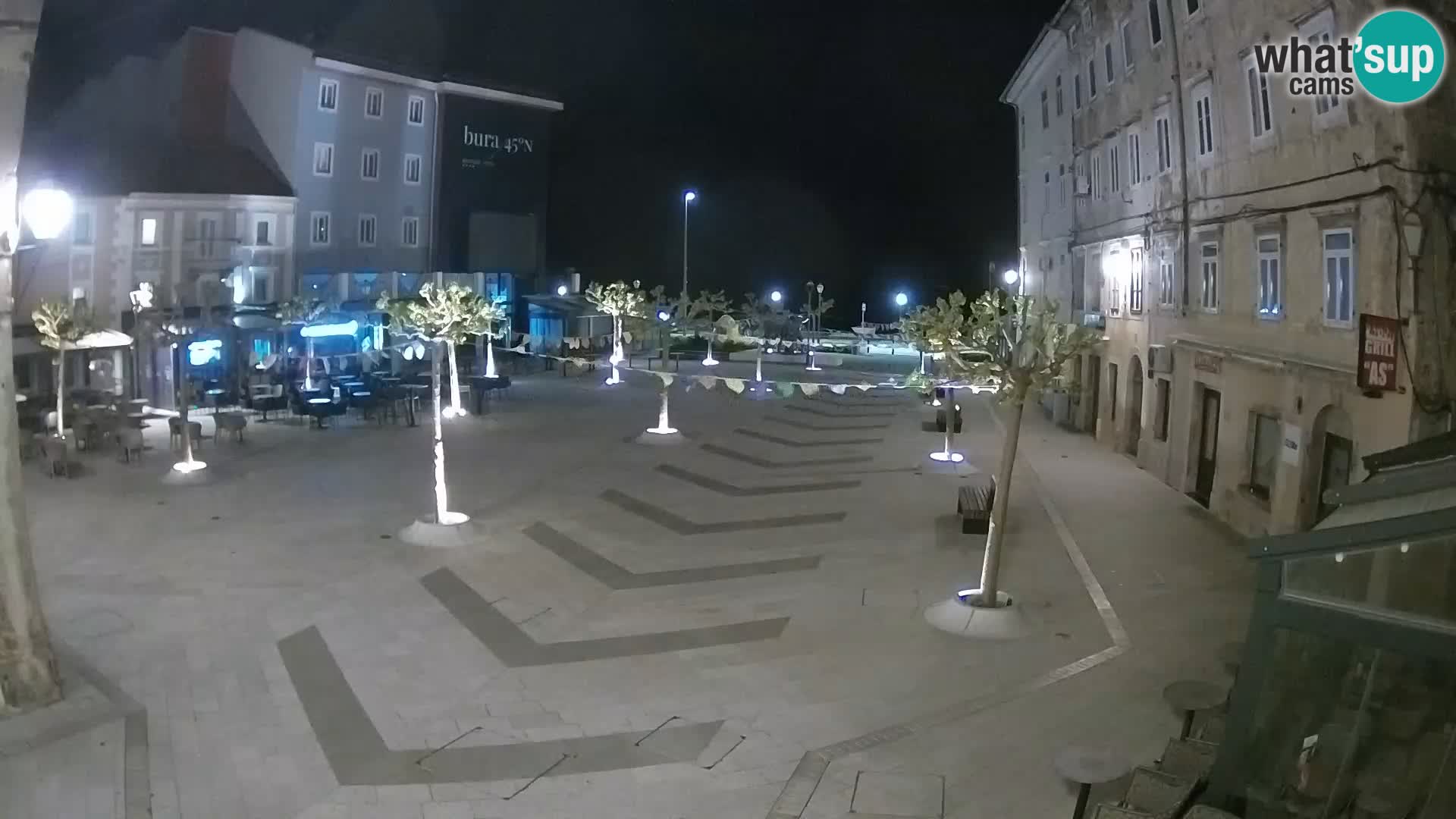 Centre de la ville de Senj – Place Pavlin – Live Cam Dalmatie