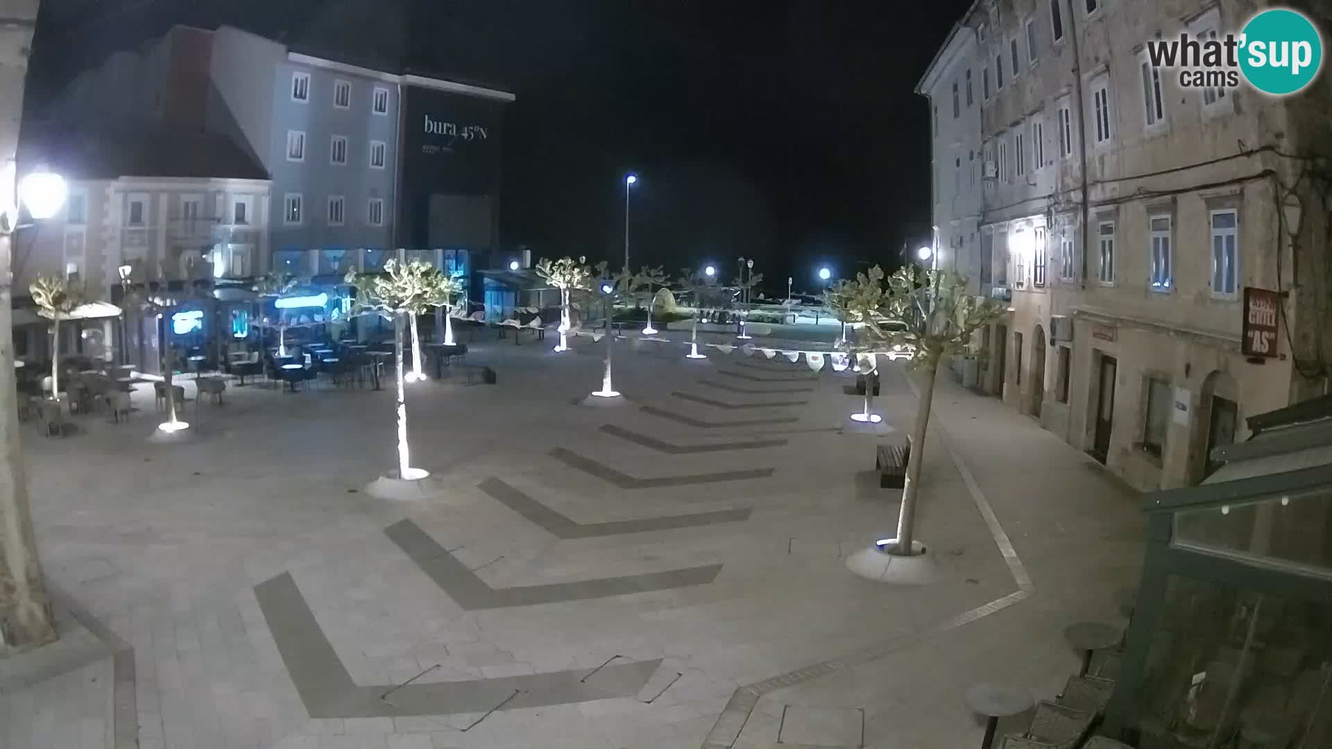 Centro de la ciudad de Senj – plaza Pavlin – Live Cam Dalmacia