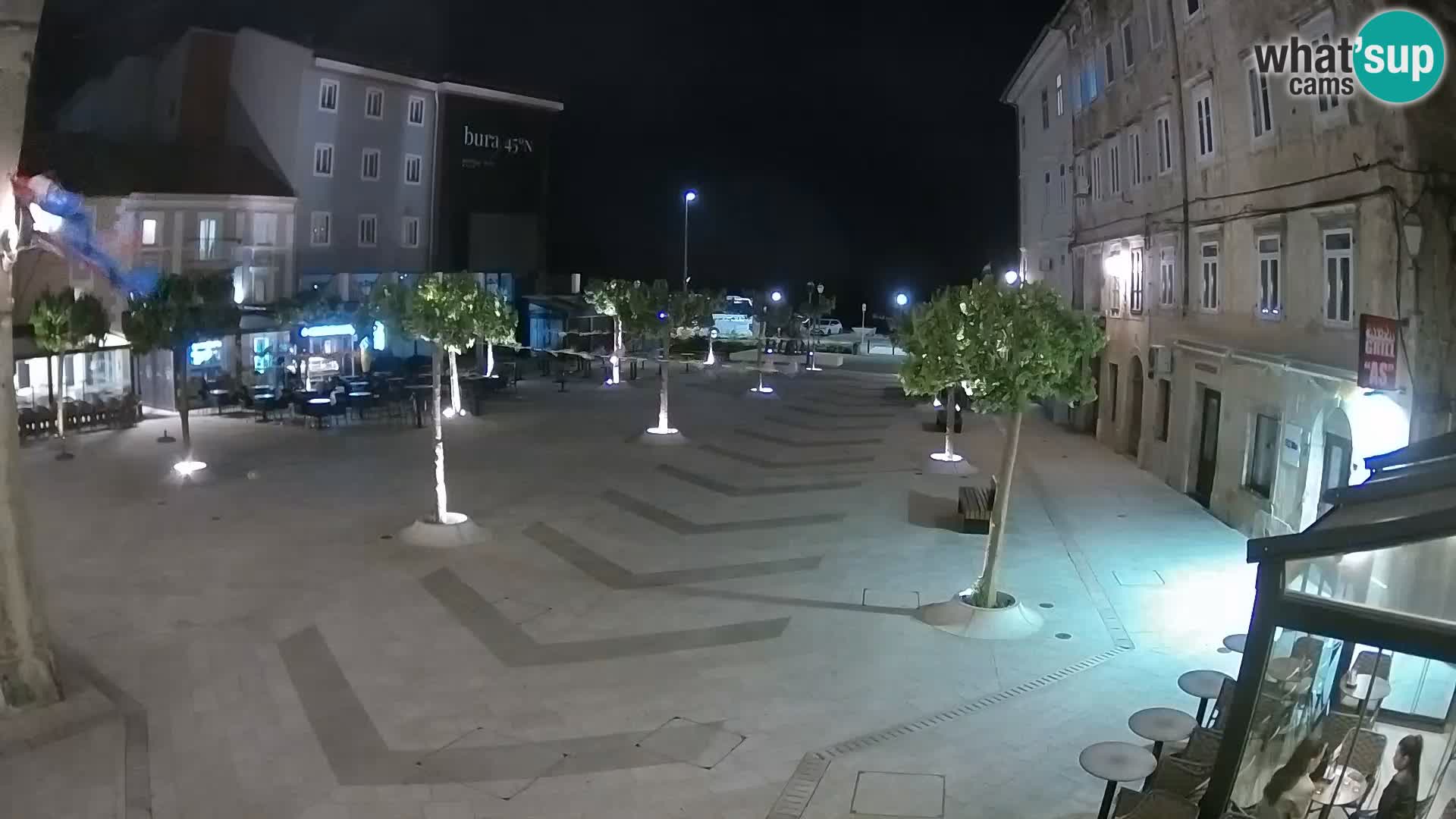 Centre de la ville de Senj – Place Pavlin – Live Cam Dalmatie