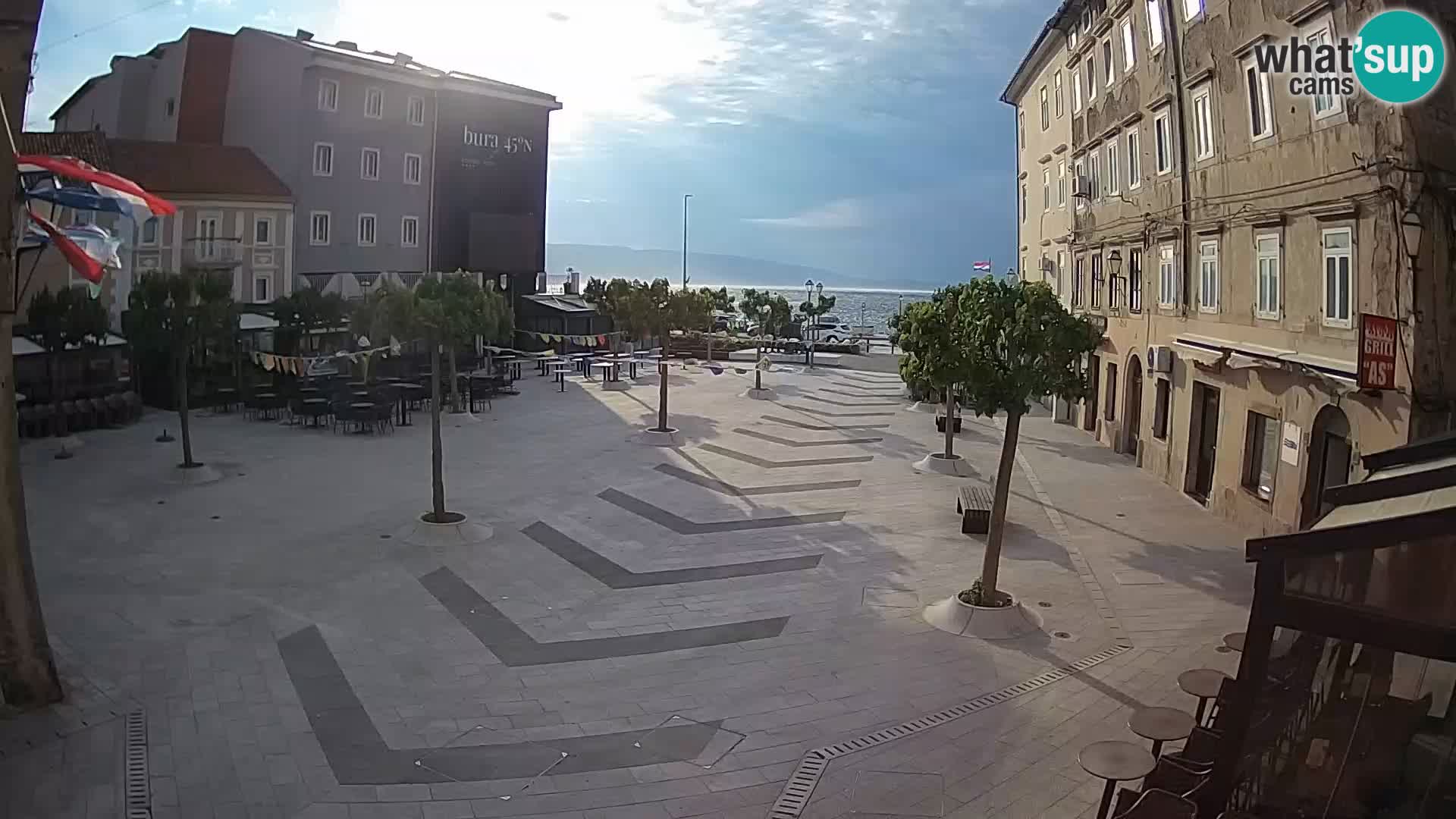 Centre de la ville de Senj – Place Pavlin – Live Cam Dalmatie