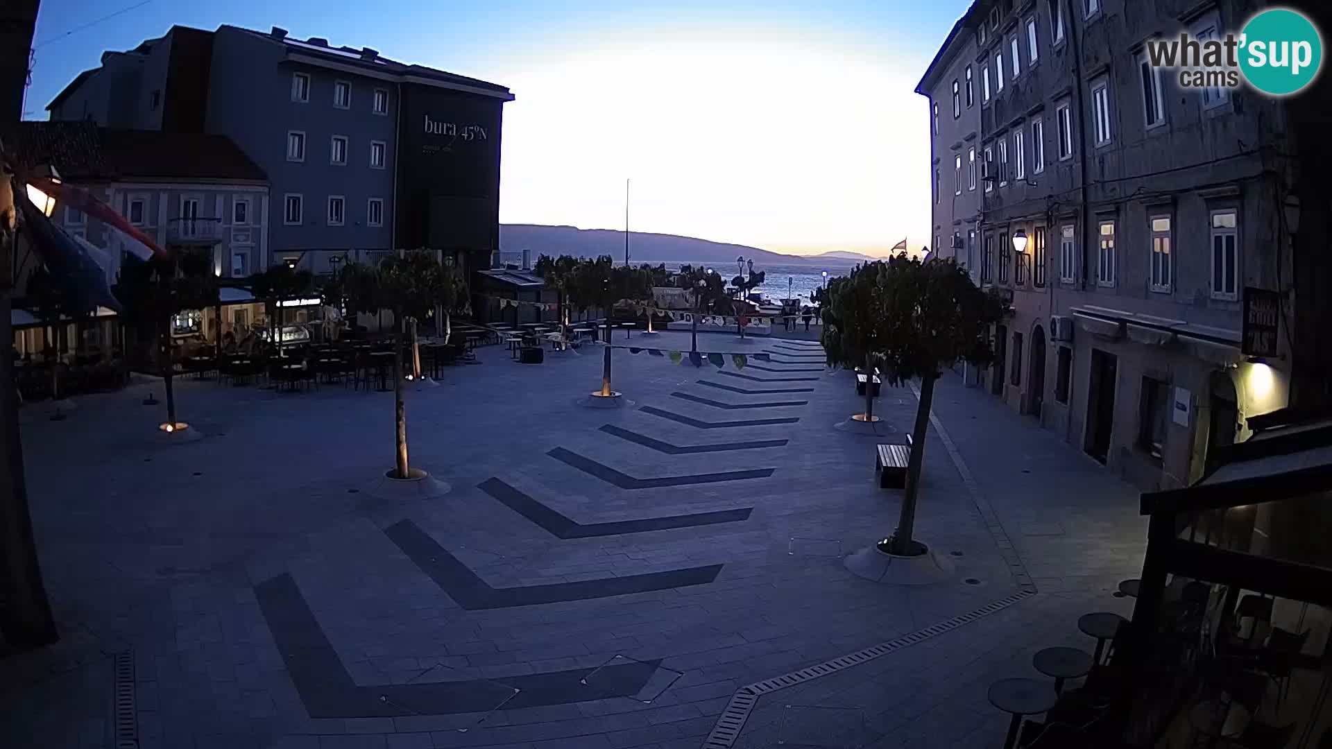 Centre de la ville de Senj – Place Pavlin – Live Cam Dalmatie