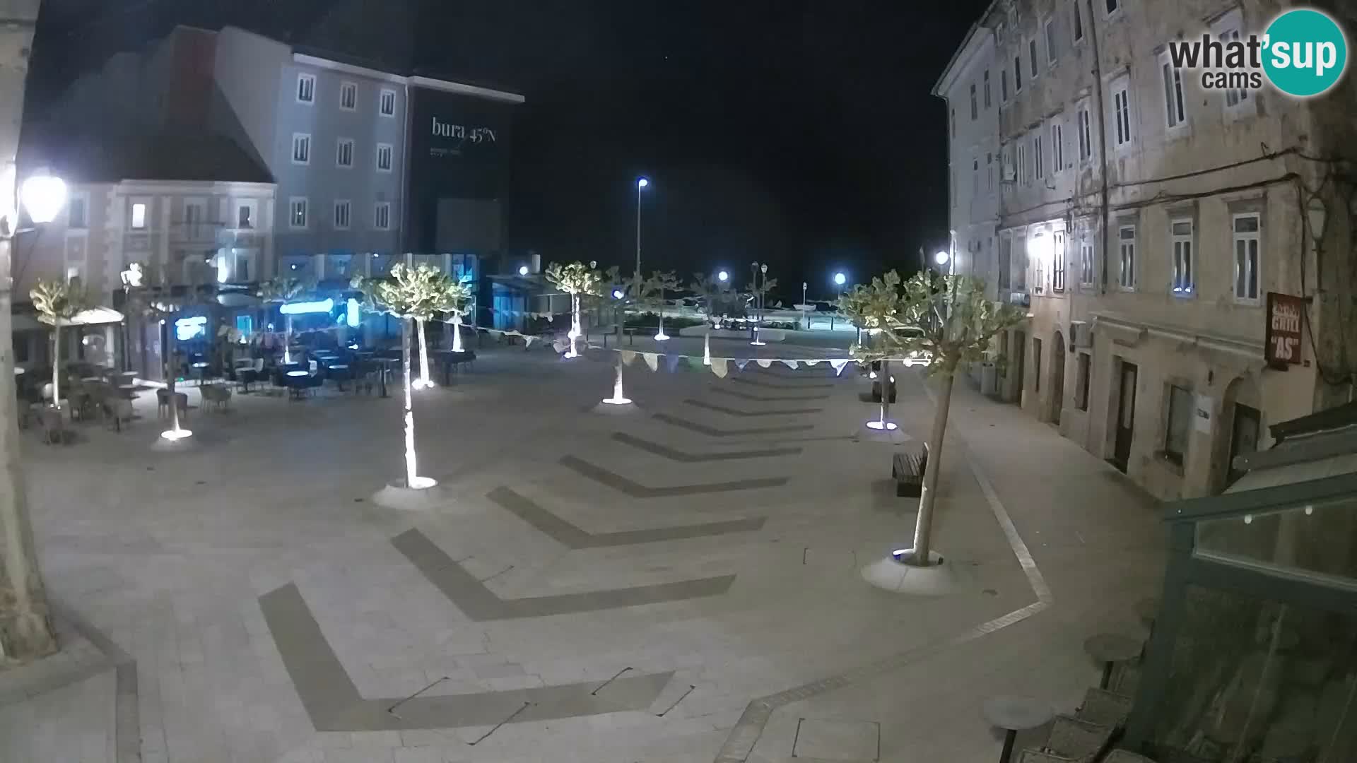 Centre de la ville de Senj – Place Pavlin – Live Cam Dalmatie