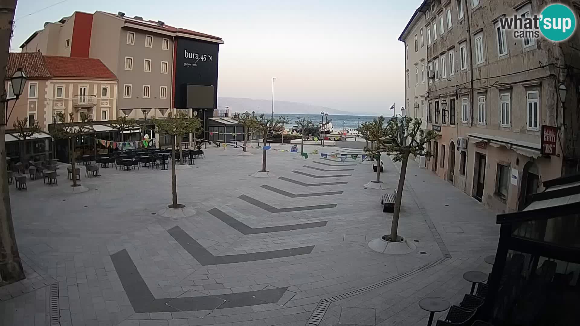 Center of Senj city – Pavlin square – Live Cam Dalmatia