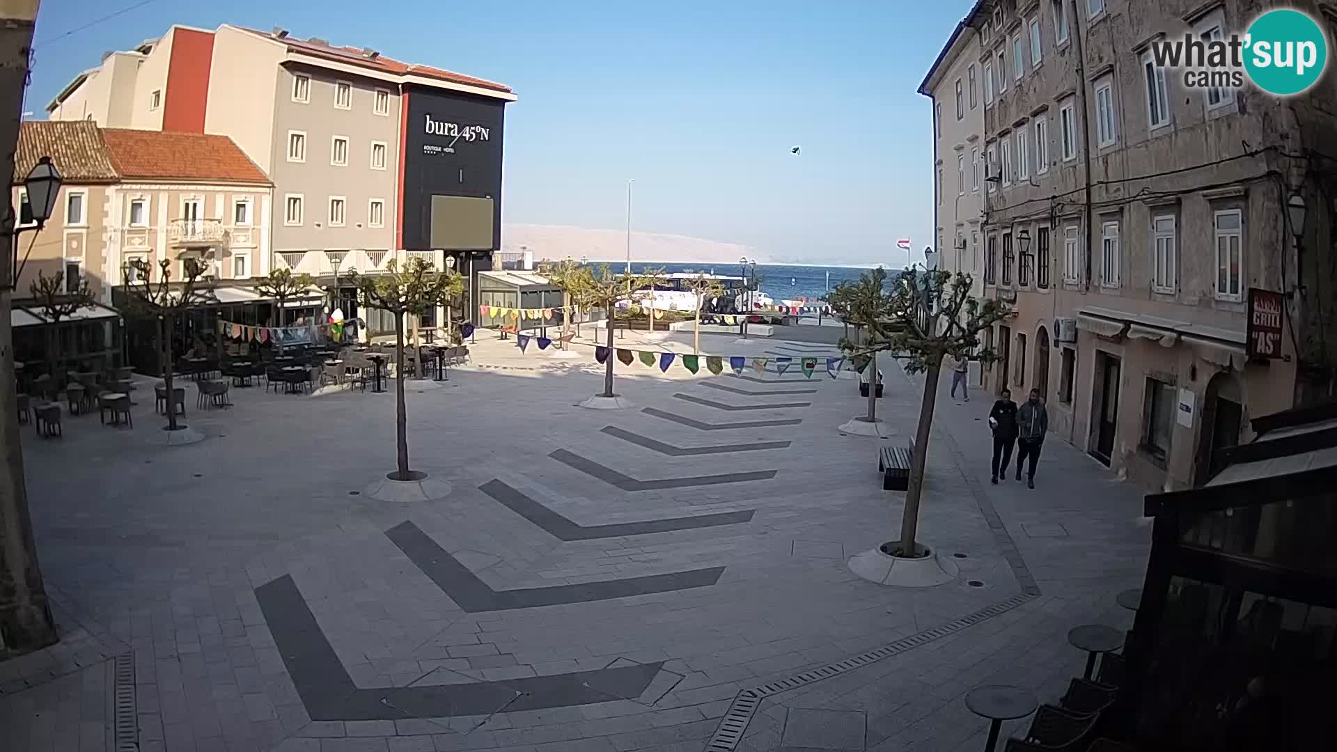 Center of Senj city – Pavlin square – Live Cam Dalmatia