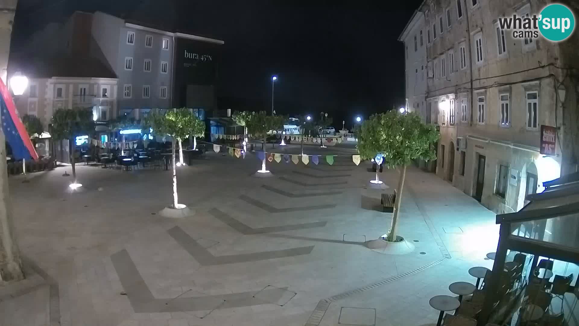 Centre de la ville de Senj – Place Pavlin – Live Cam Dalmatie
