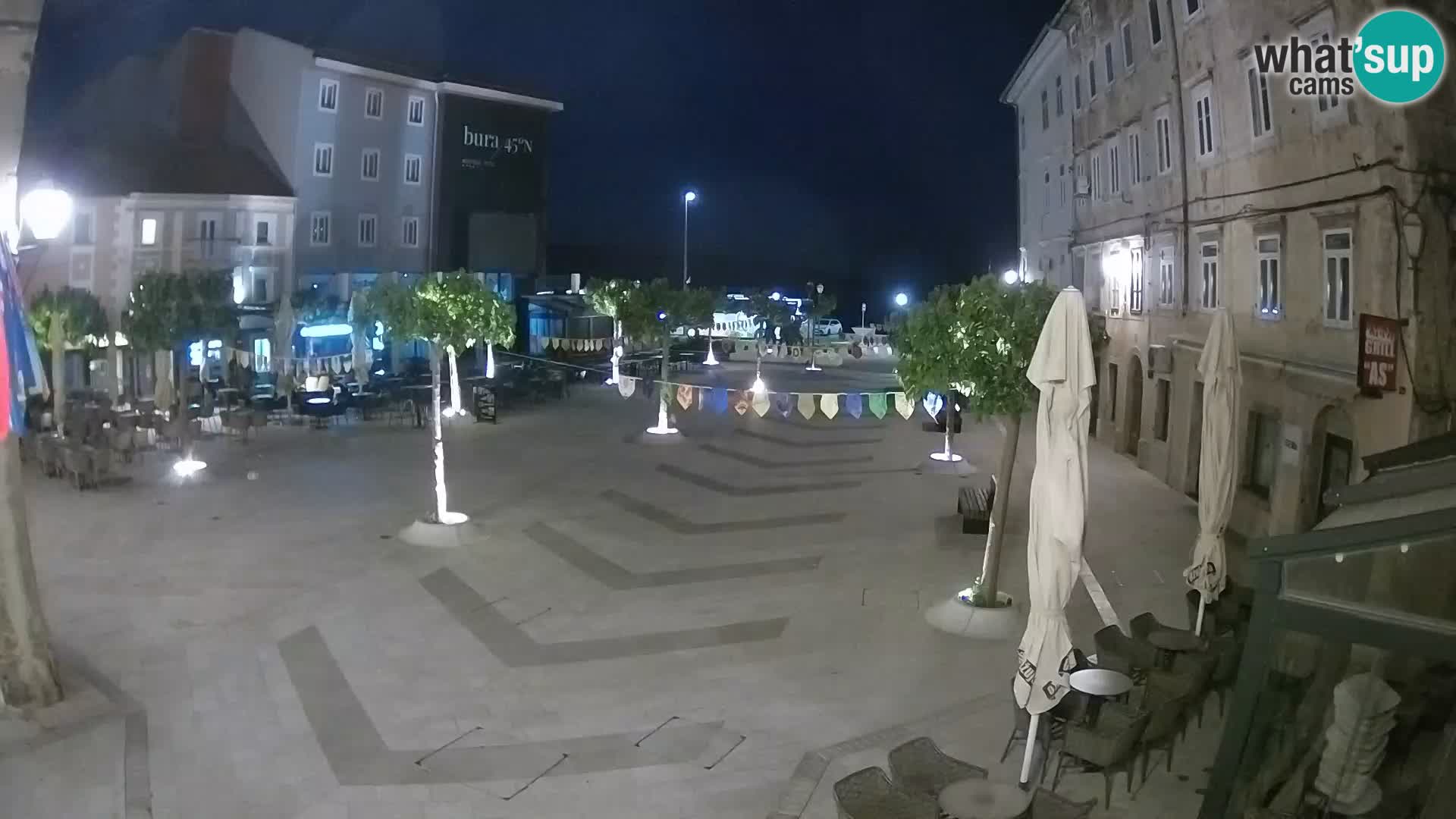 Center of Senj city – Pavlin square – Live Cam Dalmatia