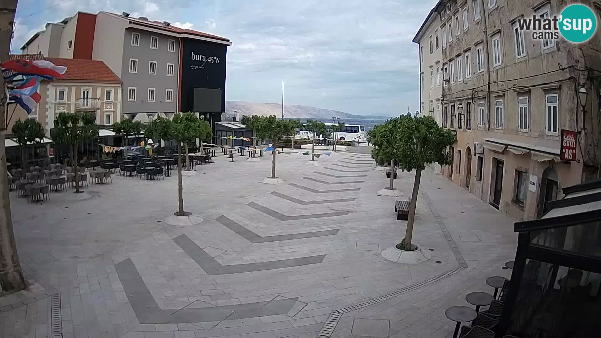 Center of Senj city – Pavlin square – Live Cam Dalmatia