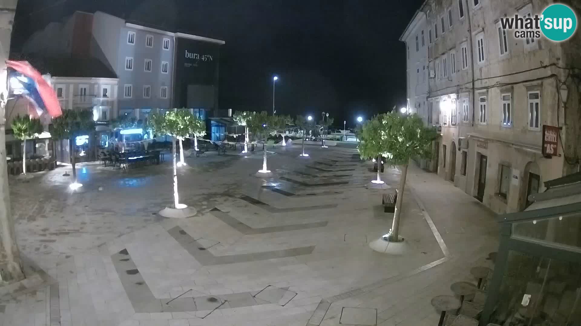Center of Senj city – Pavlin square – Live Cam Dalmatia