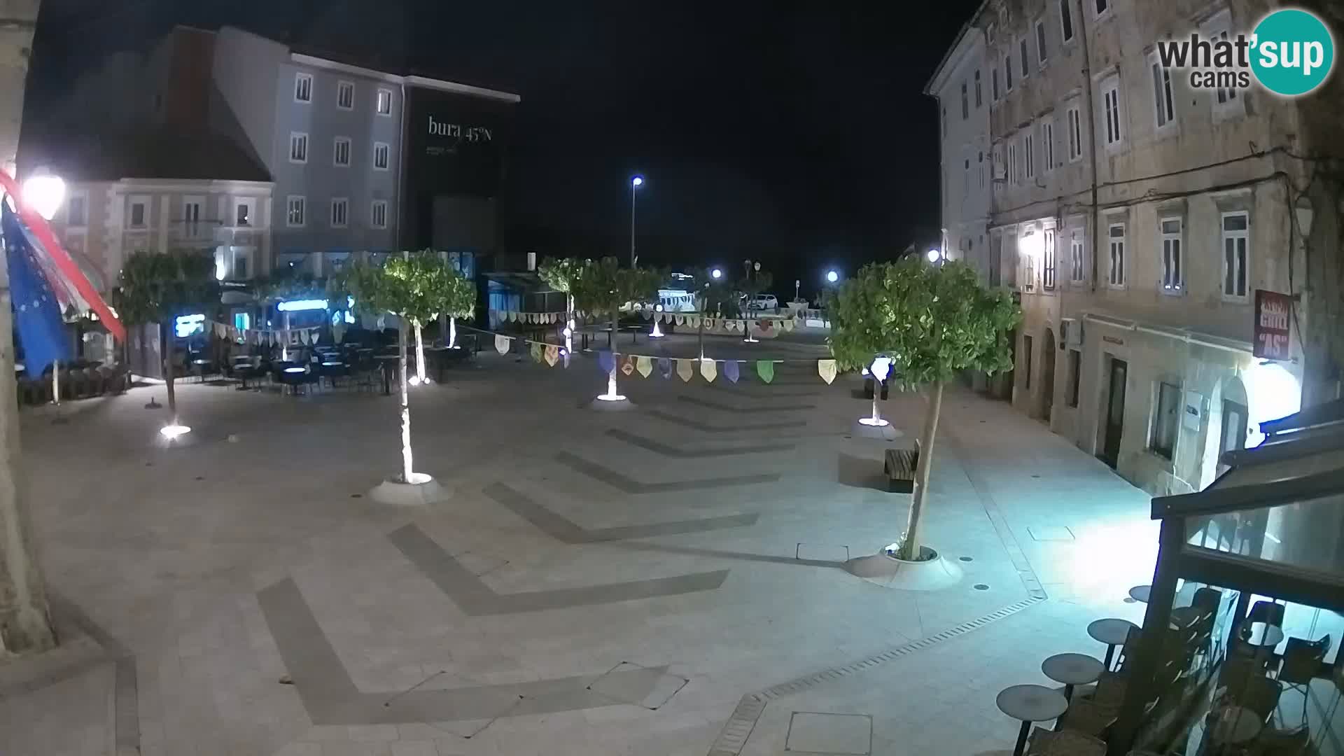 Centro della città di Senj – Piazza Pavlin – Live Cam Dalmazia