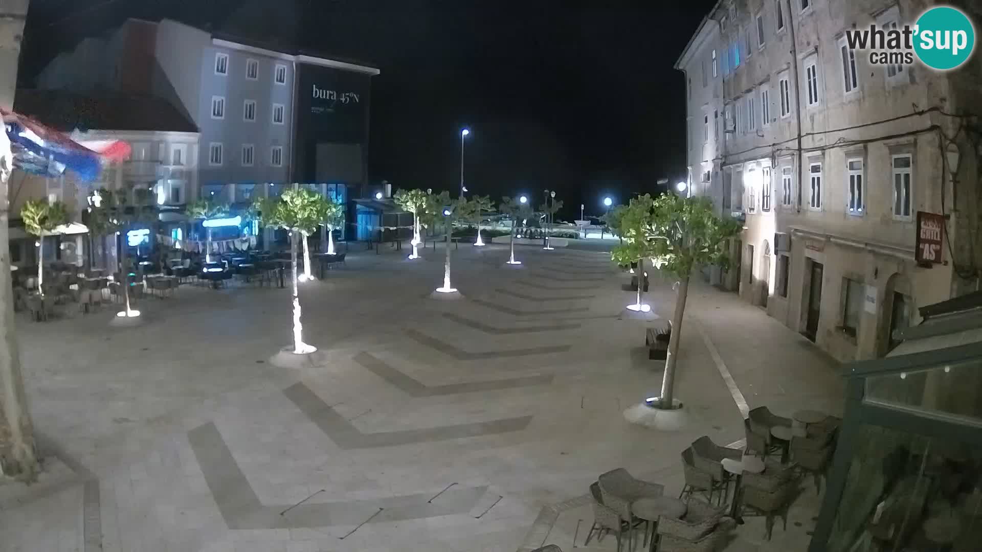 Zentrum der Stadt Senj – Pavlin platz – Live Cam Dalmatia