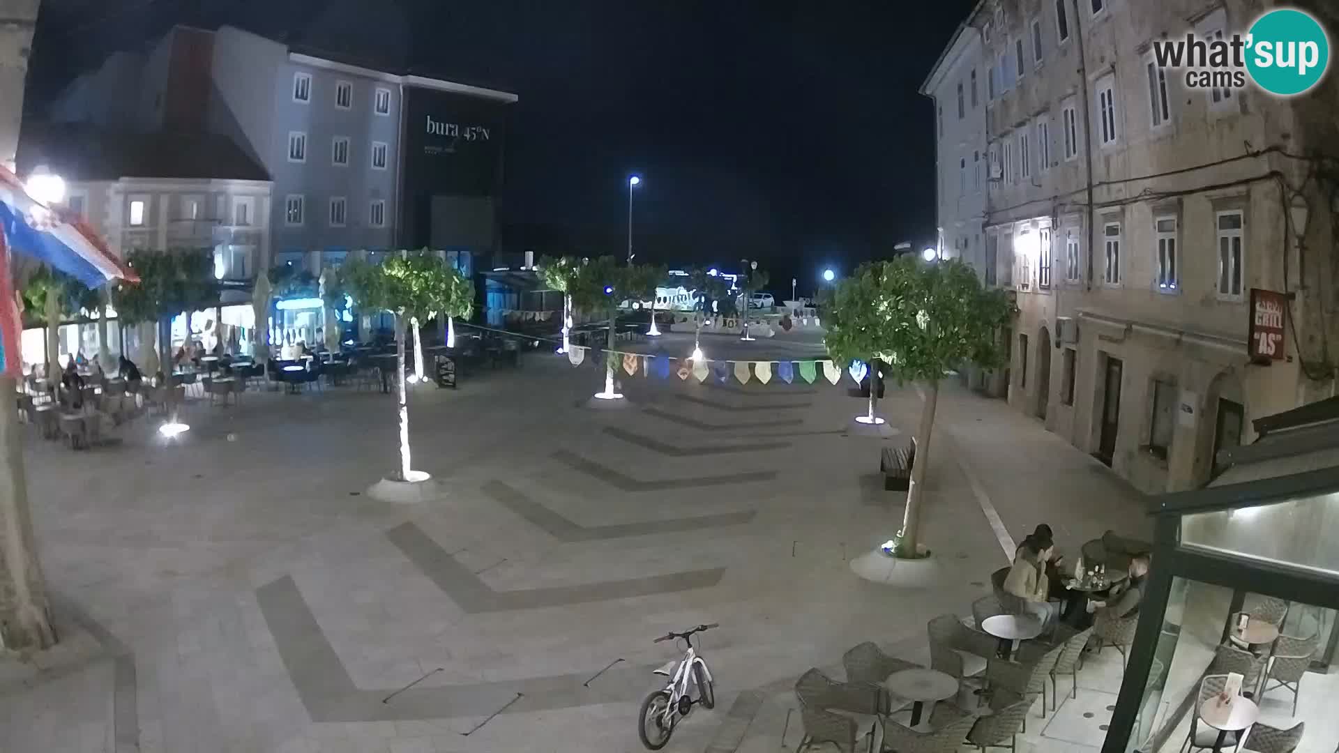 Centre de la ville de Senj – Place Pavlin – Live Cam Dalmatie