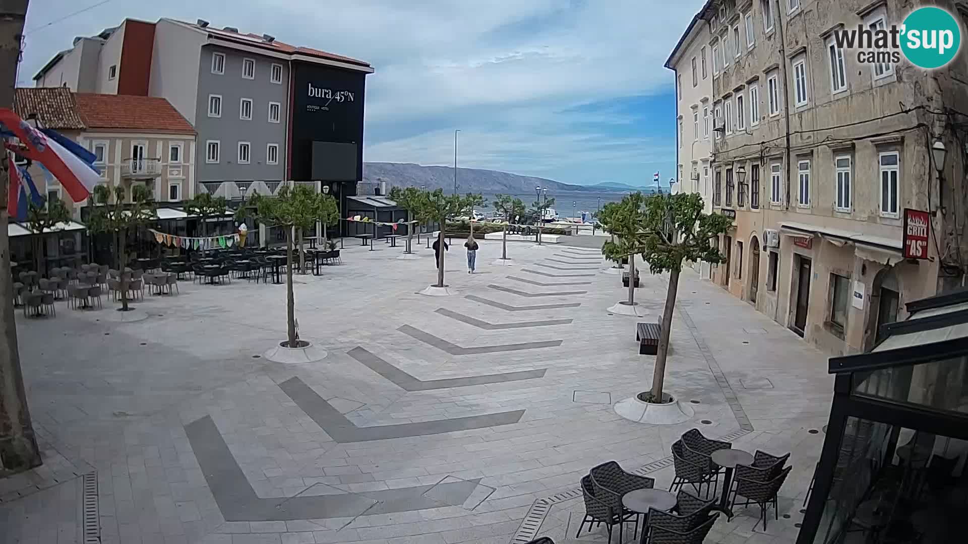 Center mesta Senj – Pavlinski trg – spletne kamere Dalmacija