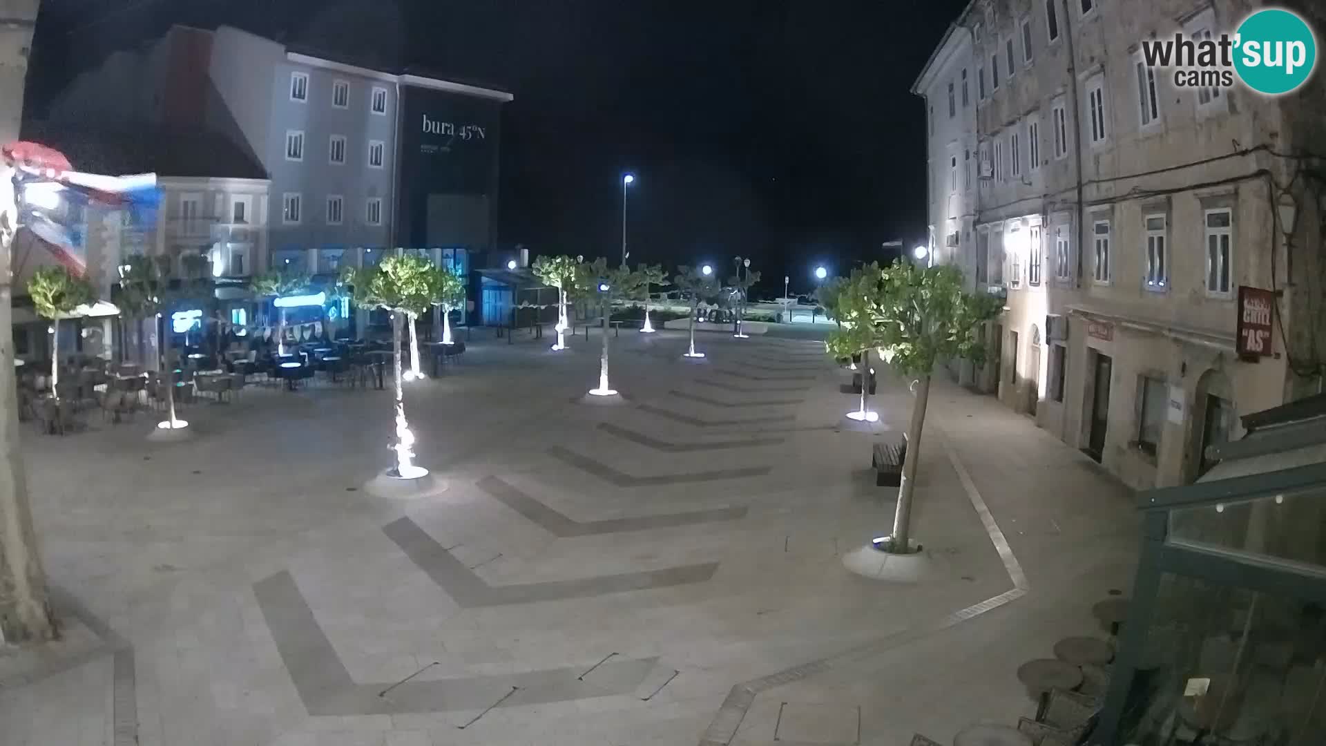 Center of Senj city – Pavlin square – Live Cam Dalmatia