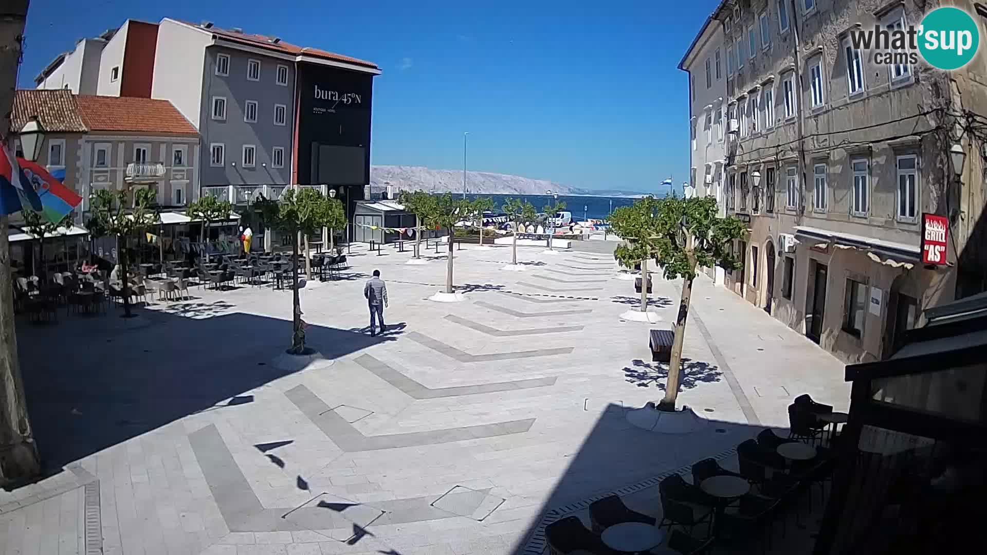 Center of Senj city – Pavlin square – Live Cam Dalmatia