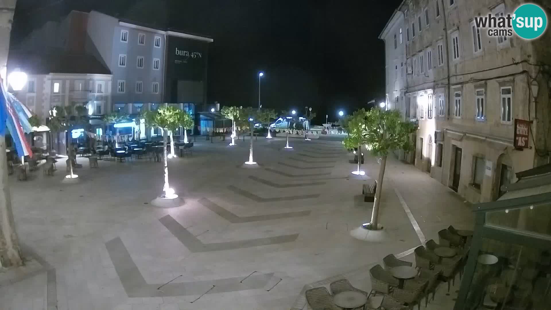 Centro della città di Senj – Piazza Pavlin – Live Cam Dalmazia
