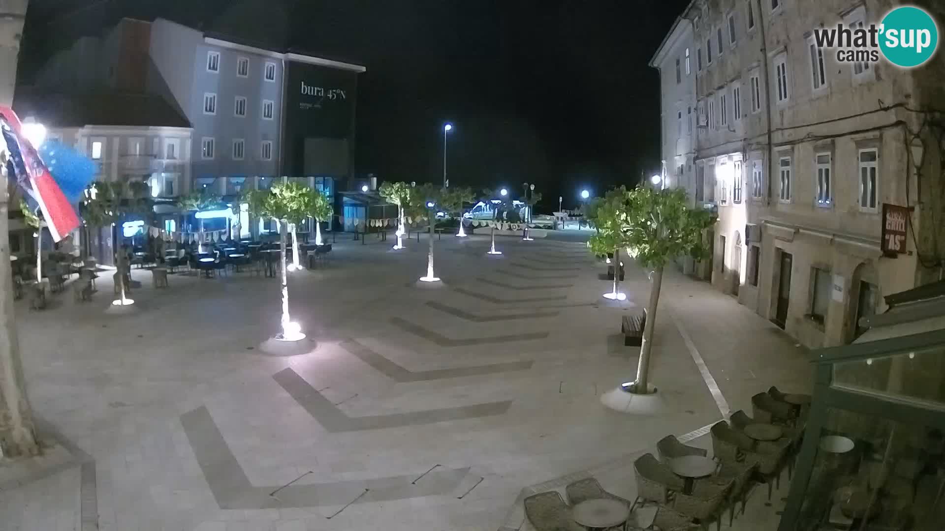 Zentrum der Stadt Senj – Pavlin platz – Live Cam Dalmatia