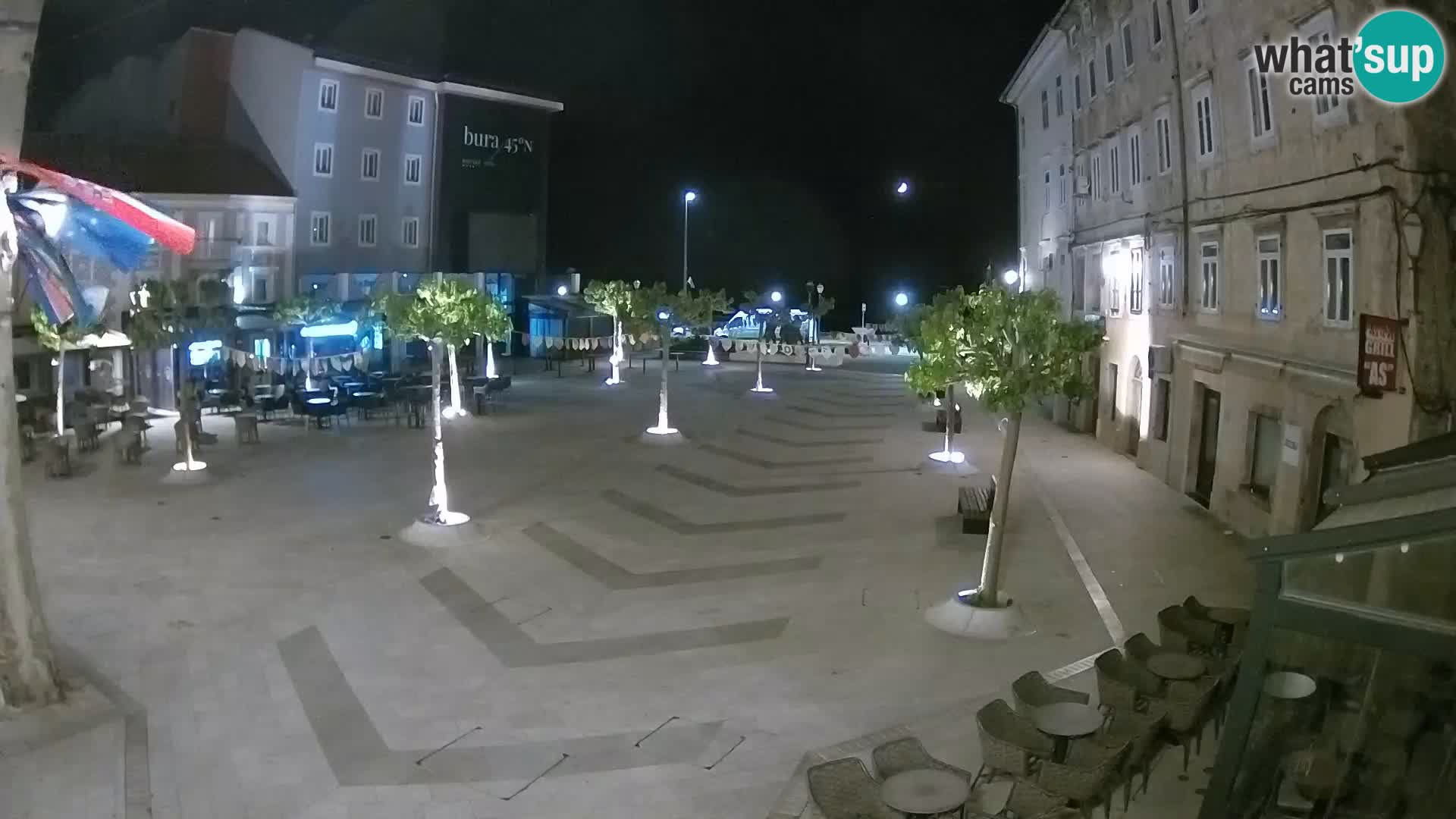 Centro della città di Senj – Piazza Pavlin – Live Cam Dalmazia