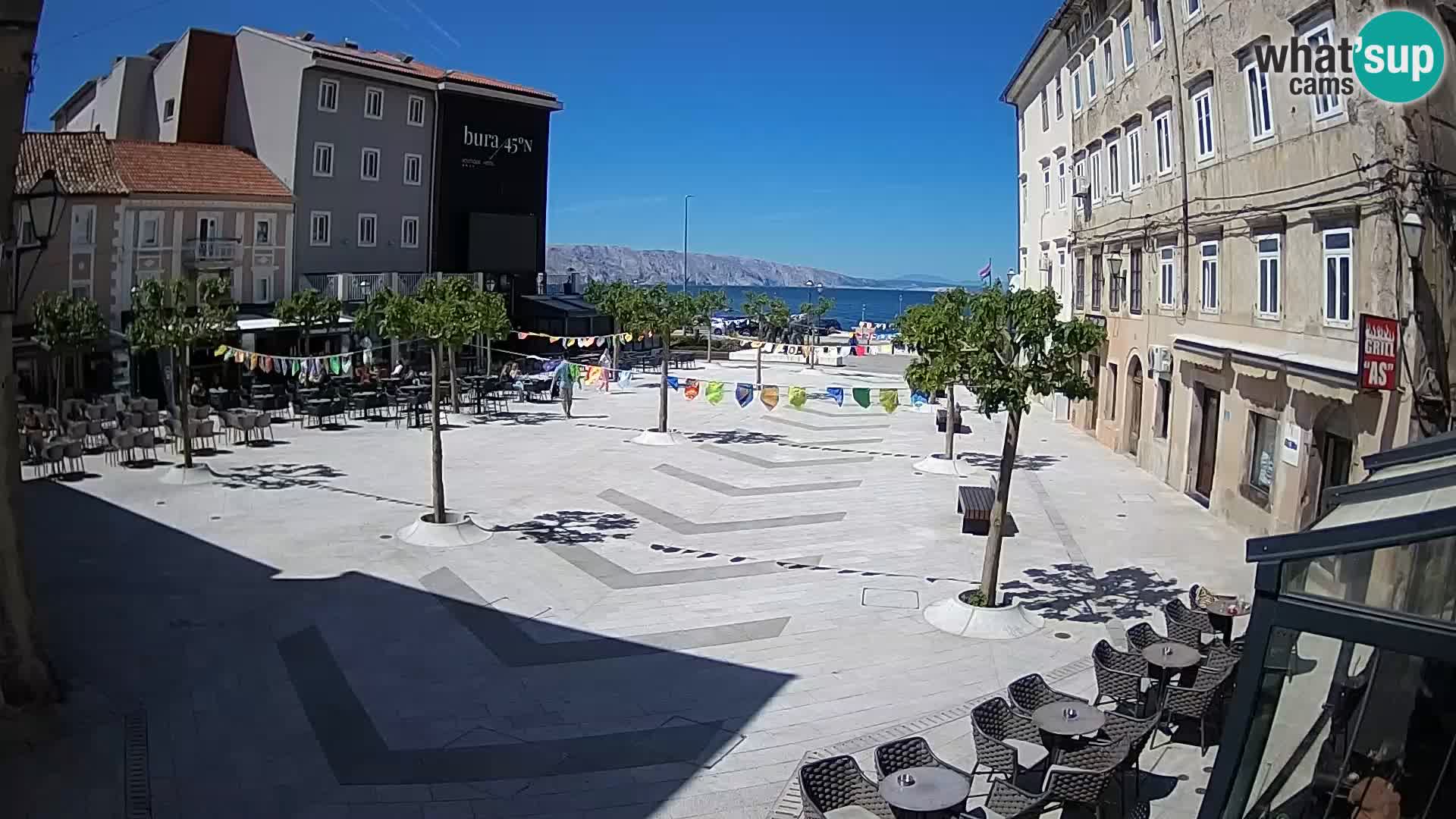 Center of Senj city – Pavlin square – Live Cam Dalmatia