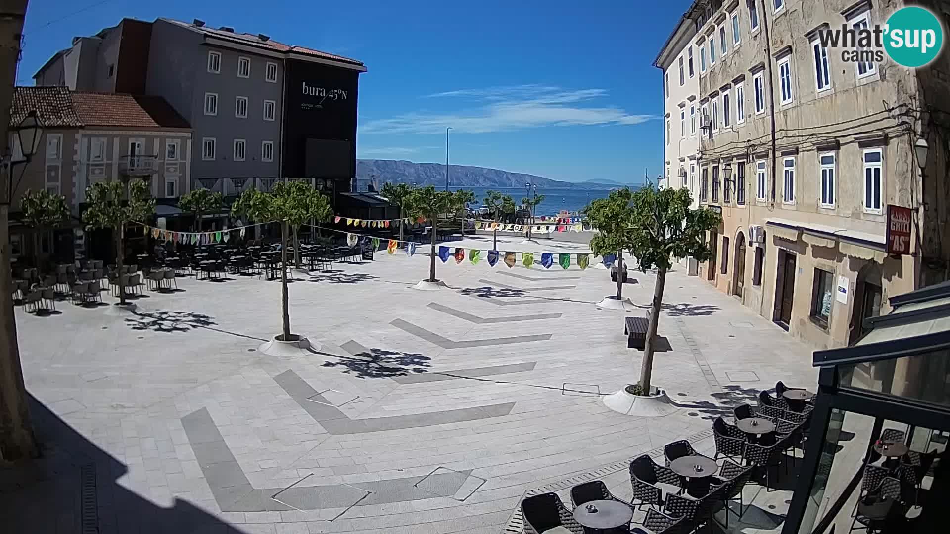 Center of Senj city – Pavlin square – Live Cam Dalmatia