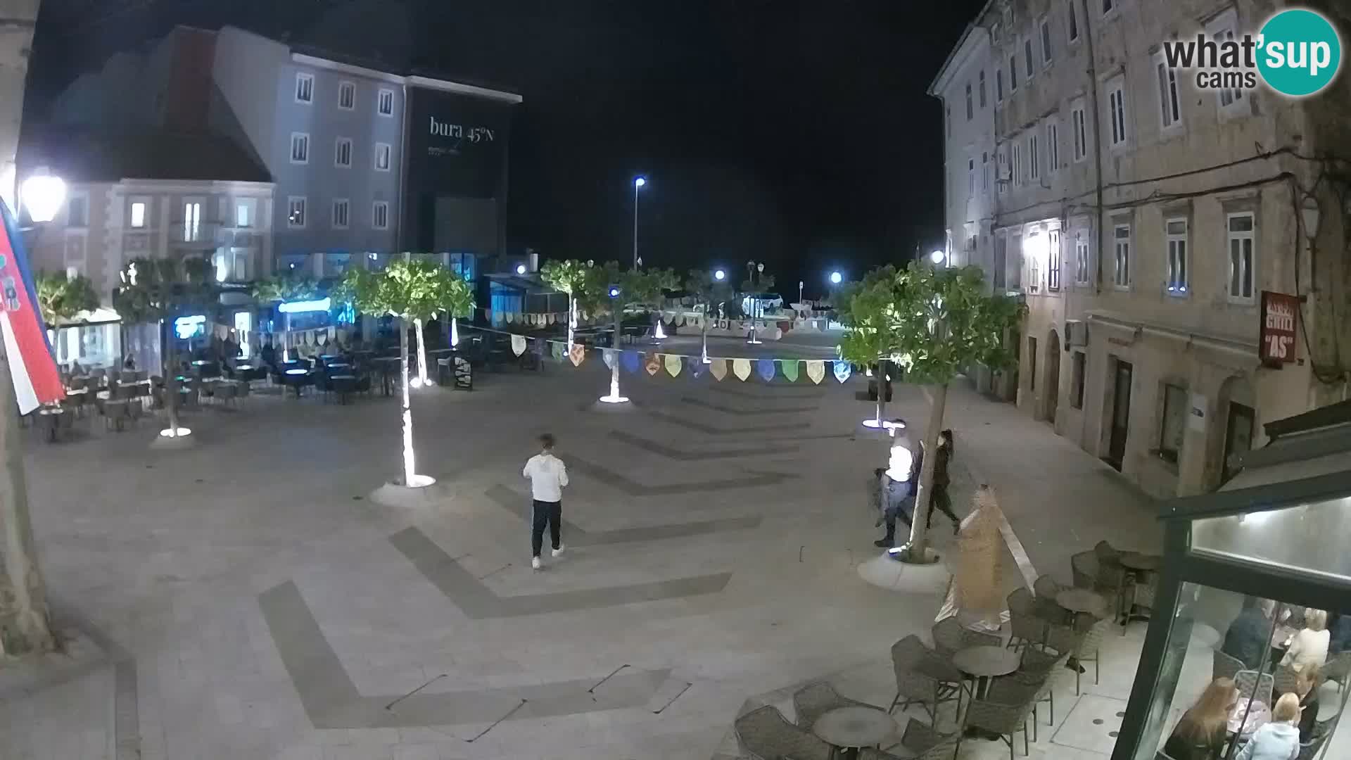 Center of Senj city – Pavlin square – Live Cam Dalmatia